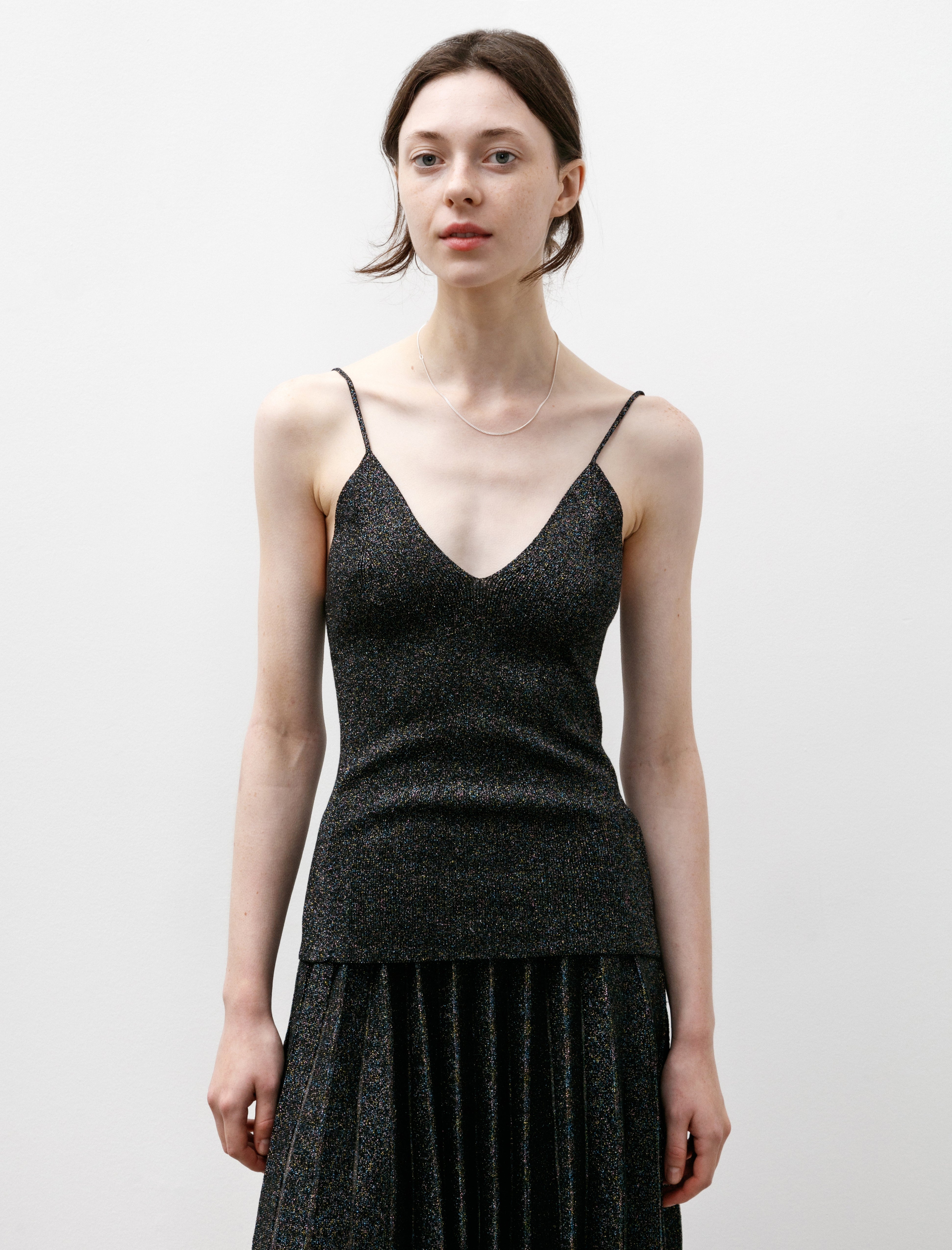 Kanako Sakai Glitter Camisole Black