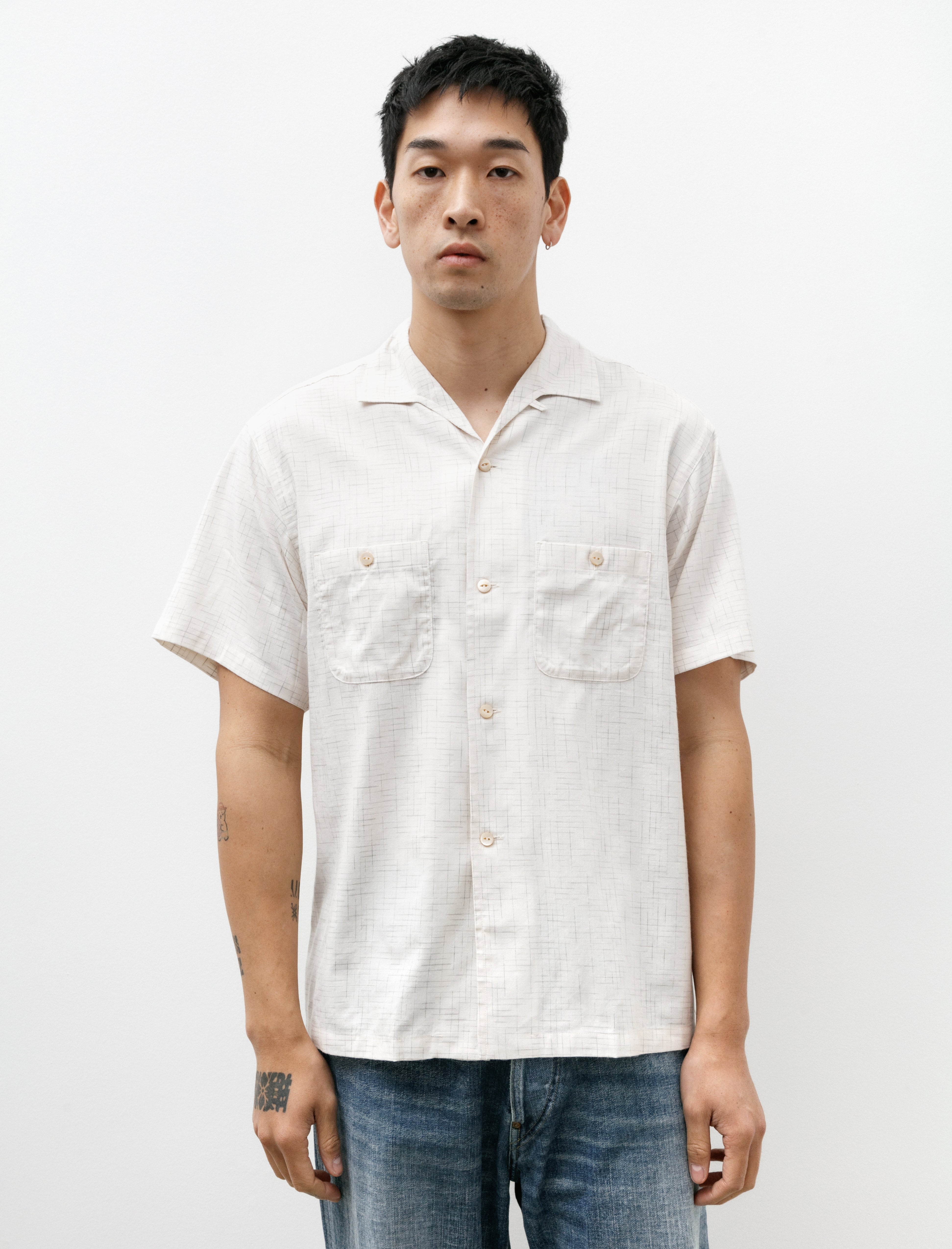 Taiga Takahashi Lot 112 Sur Guy Shirt Heather Ivory