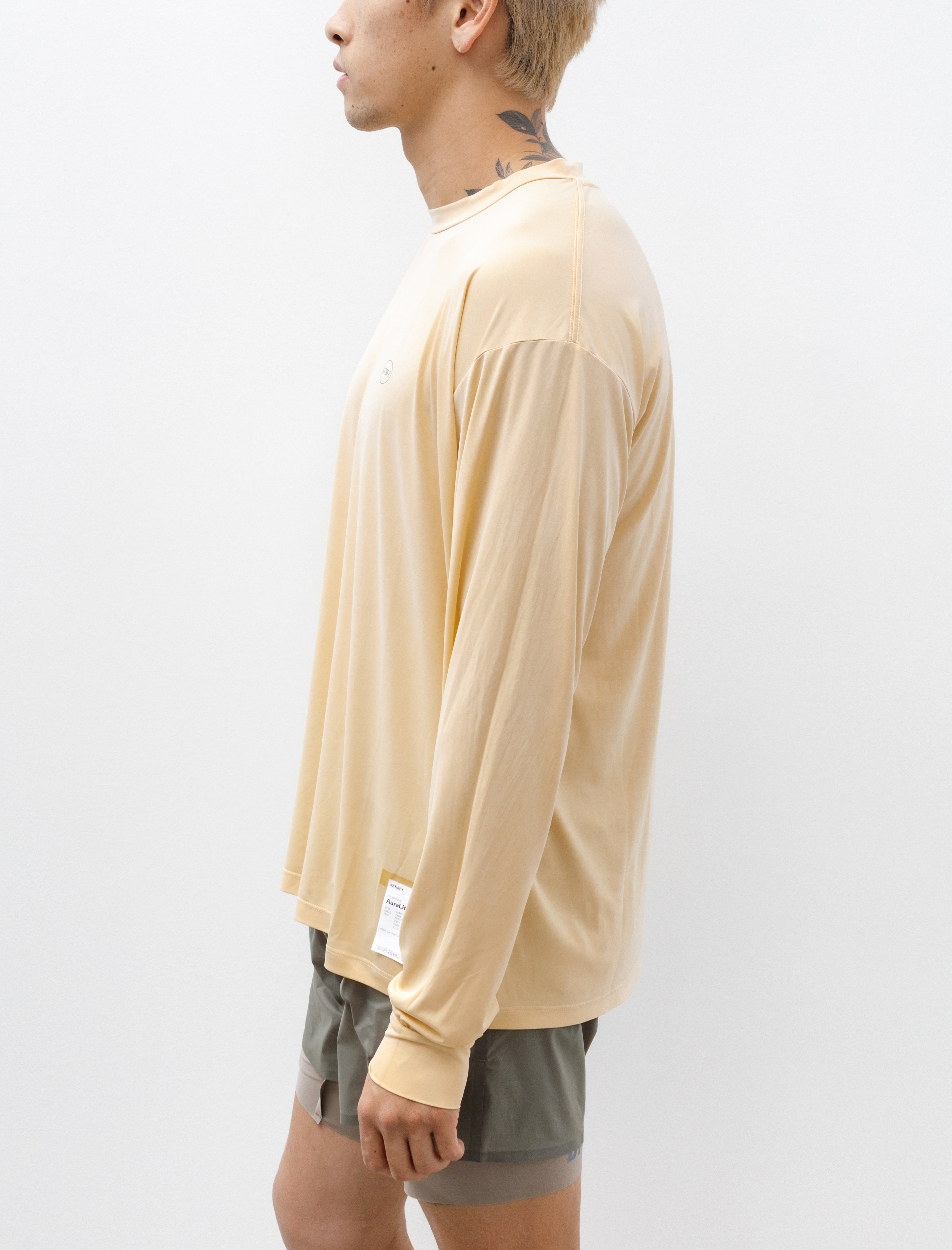 Satisfy Auralite Long Sleeve Shirt Mineral Yellow