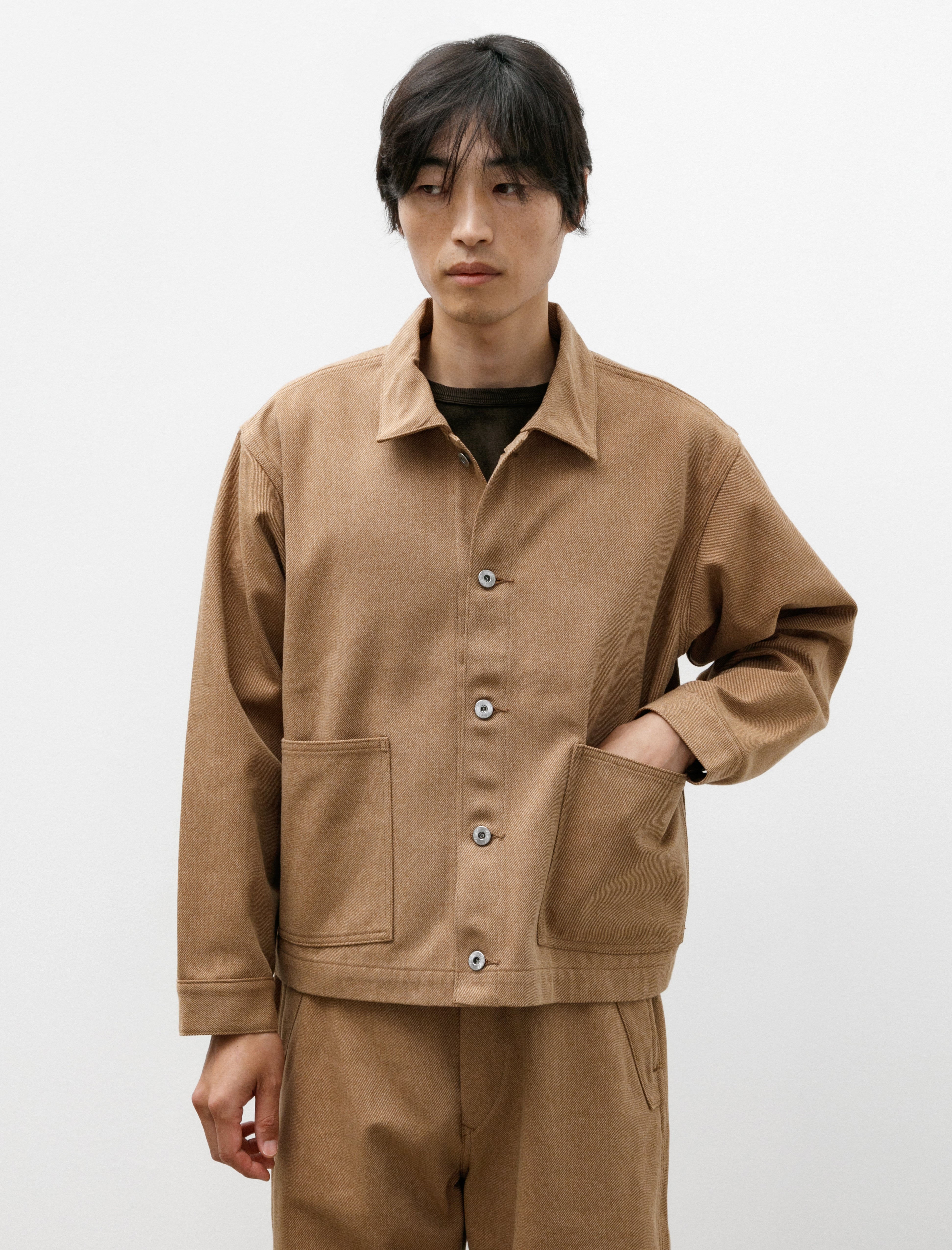 Taiga Takahashi Lot 303 Coverall Jacket Camel