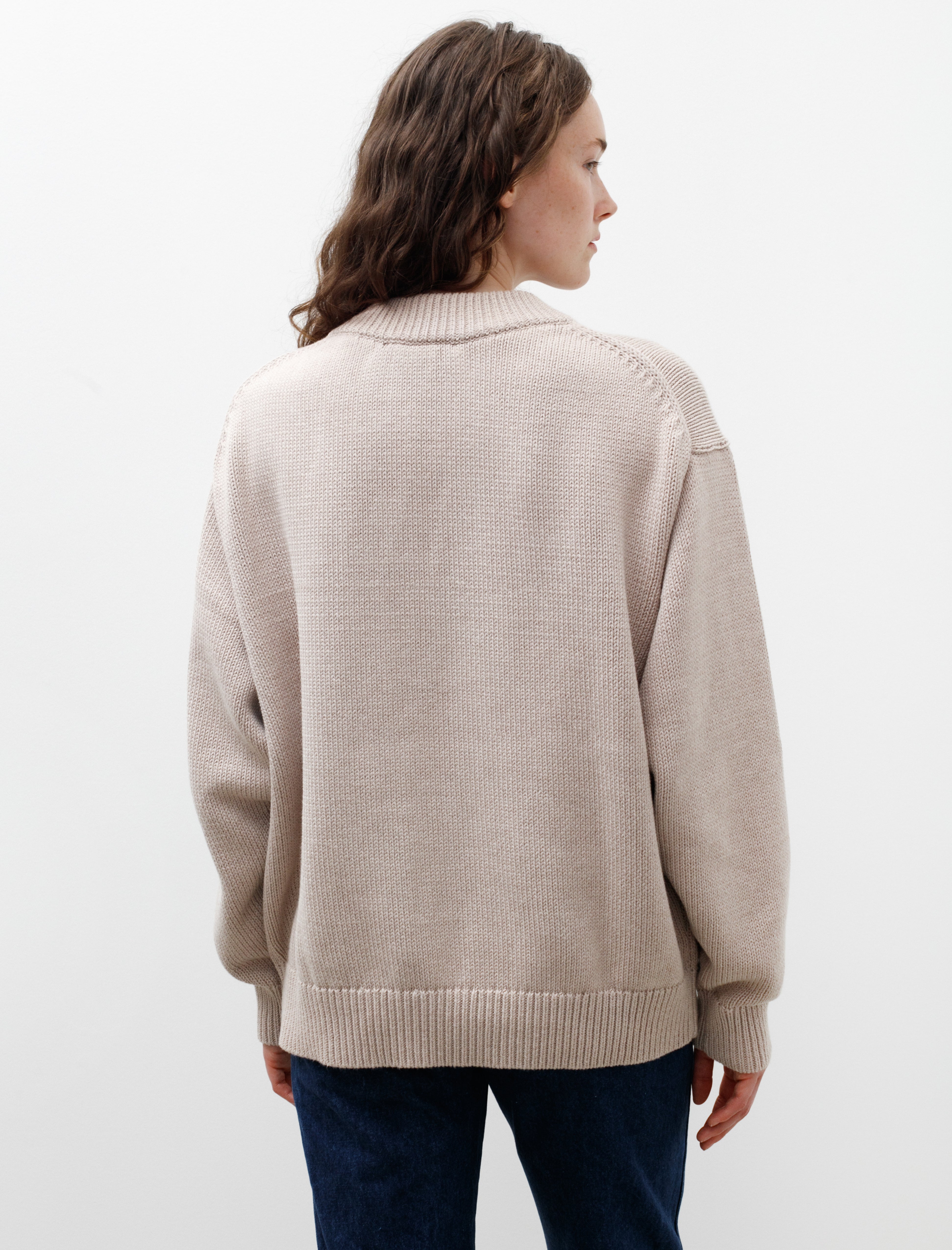 Studio Nicholson Senjo Cotton Knit Oatmeal