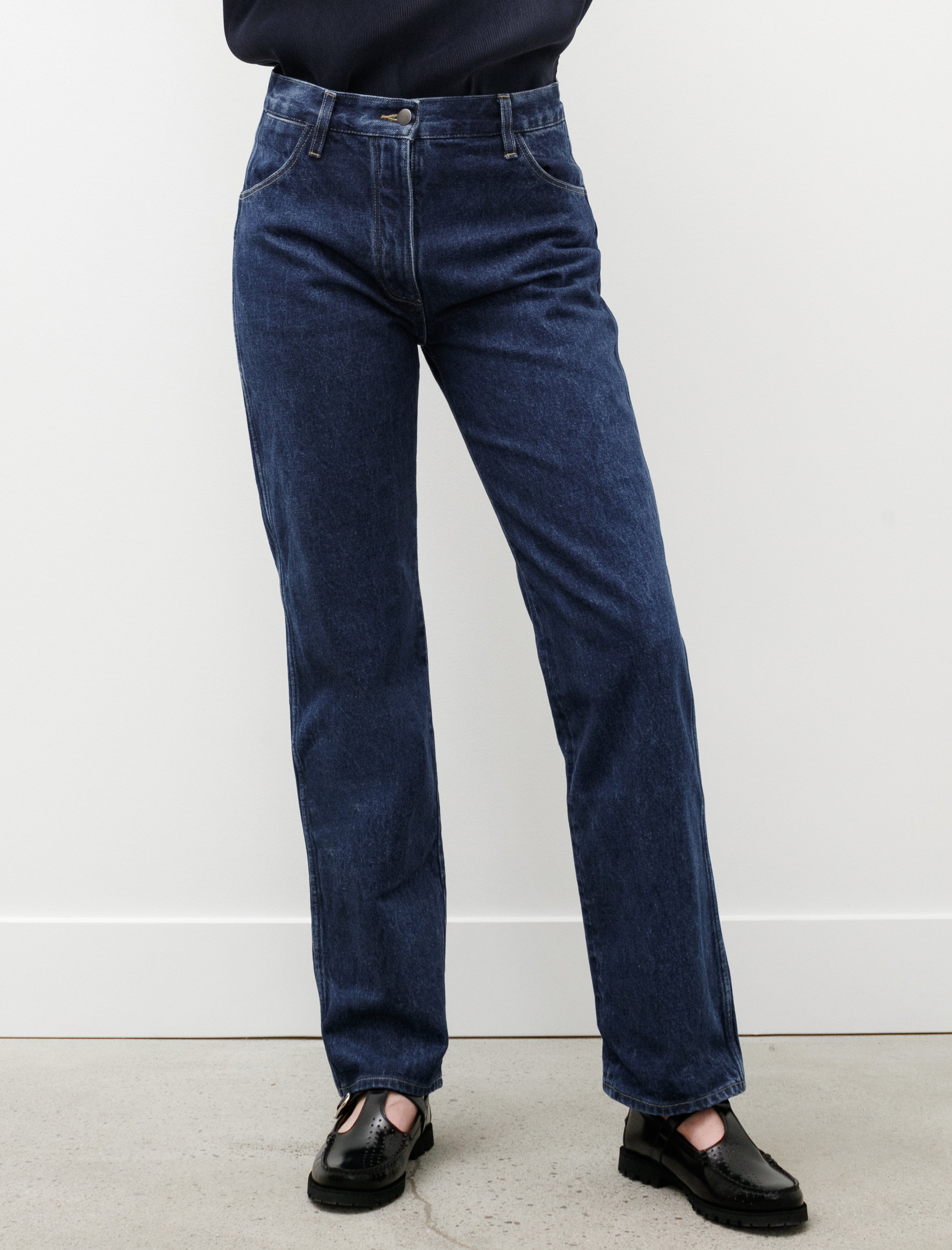 Studio Nicholson Aral Raised Twill Denim Indigo Wash – Neighbour