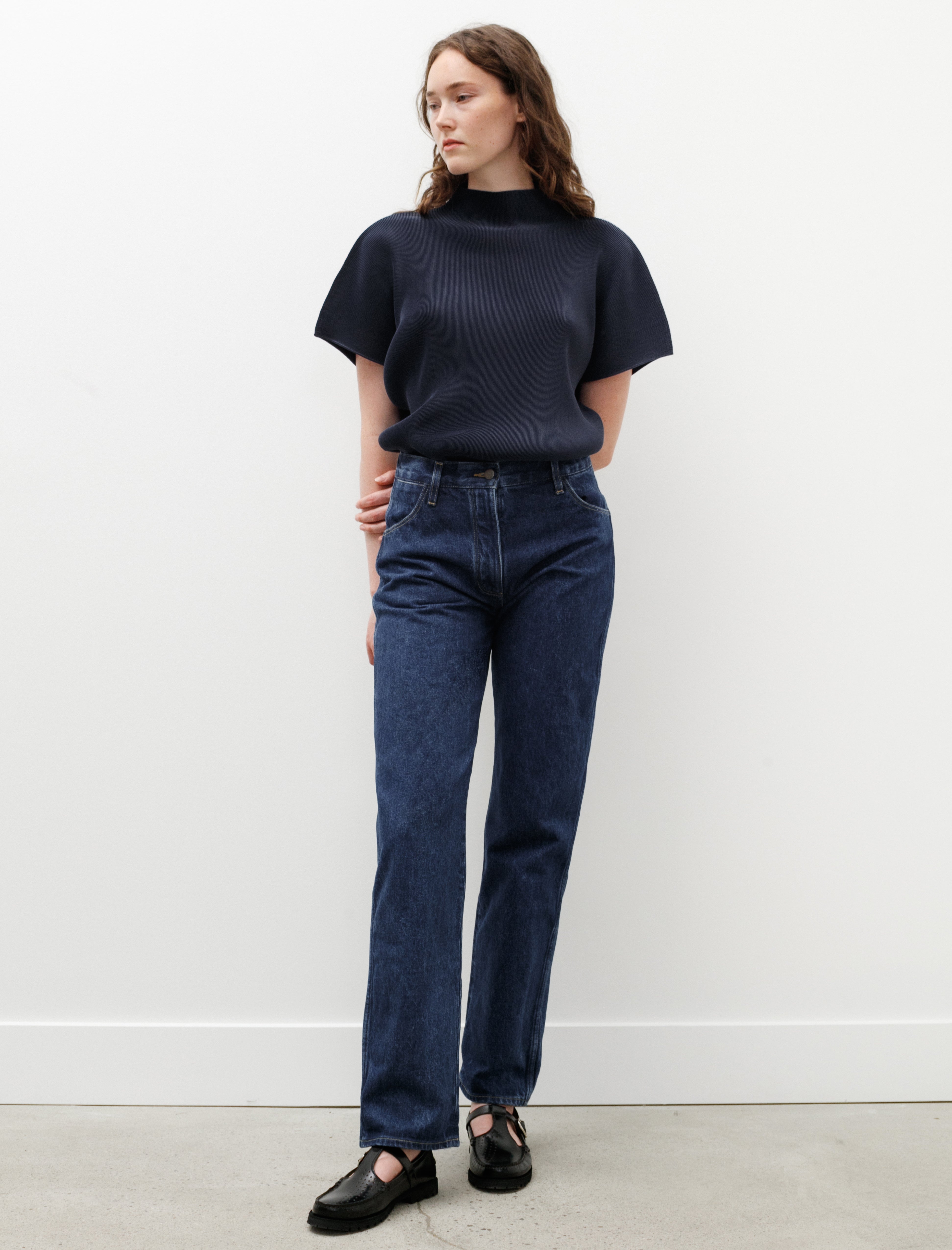 Studio Nicholson Aral Raised Twill Denim Indigo Wash – Neighbour