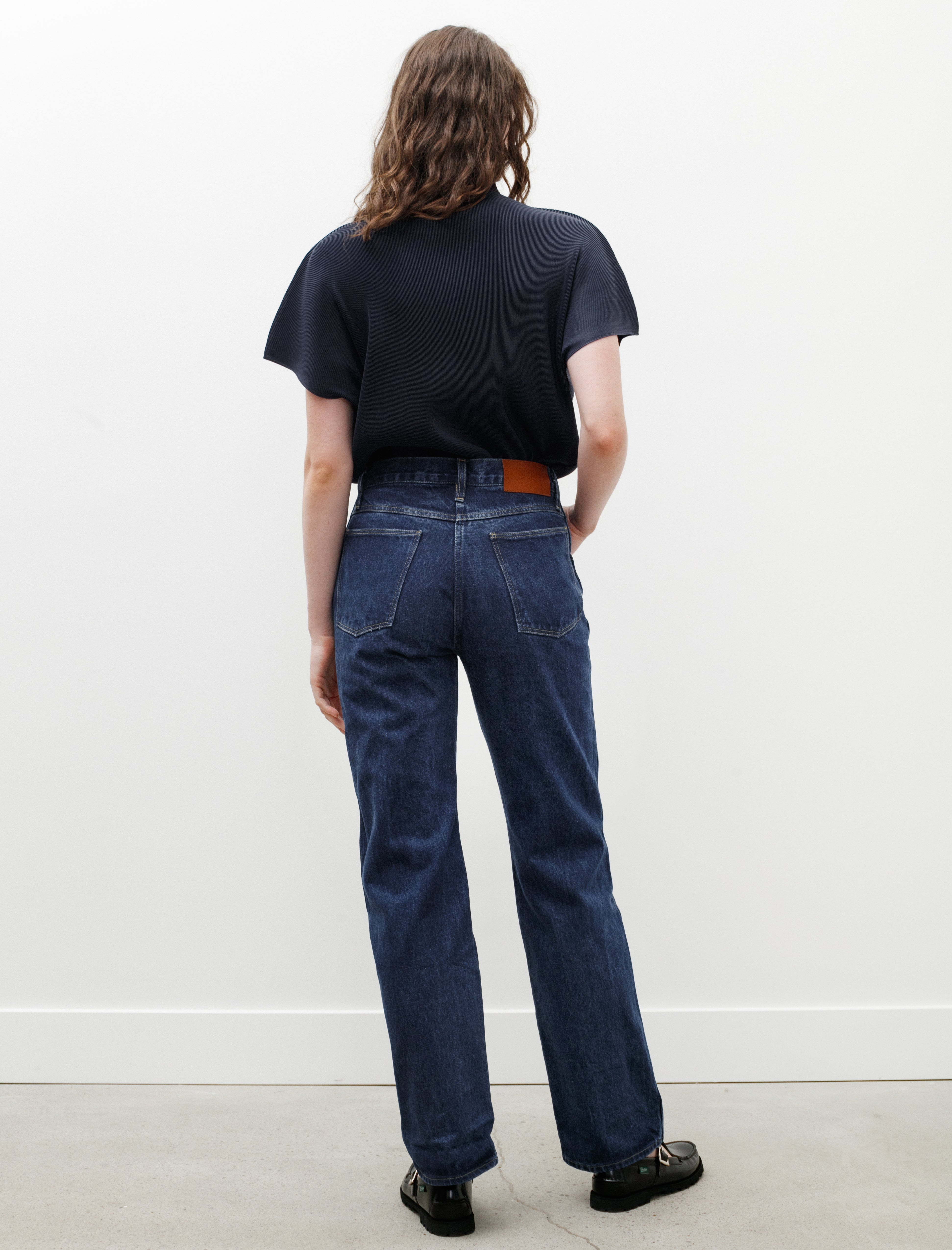 Studio Nicholson Aral Raised Twill Denim Indigo Wash