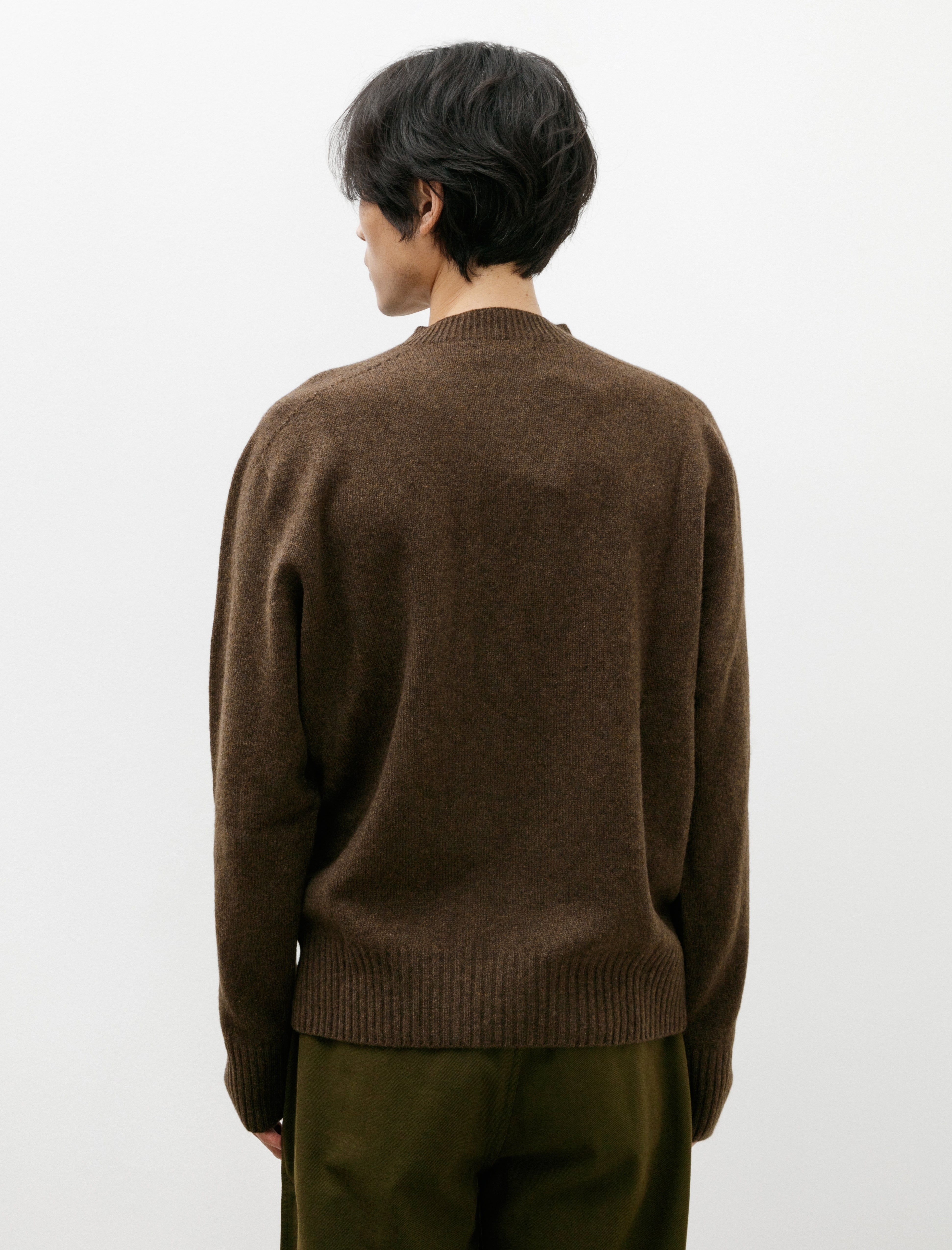 Margaret Howell Seamless Crewneck Merino Cashmere Bracken