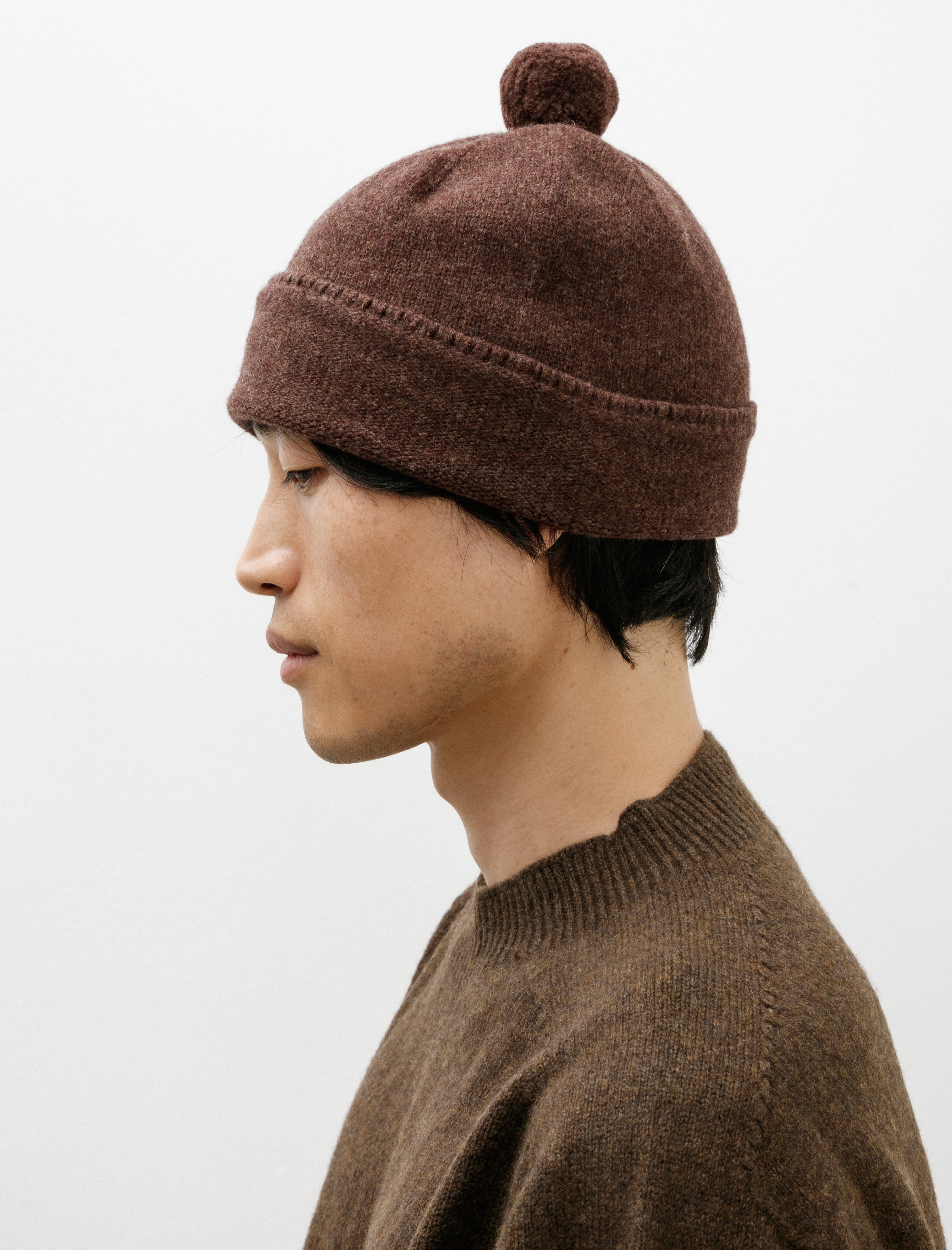 MHL Felted Hat Lambswool Chestnut