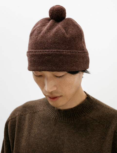 MHL Heavy Rib Hat British Wool Olive