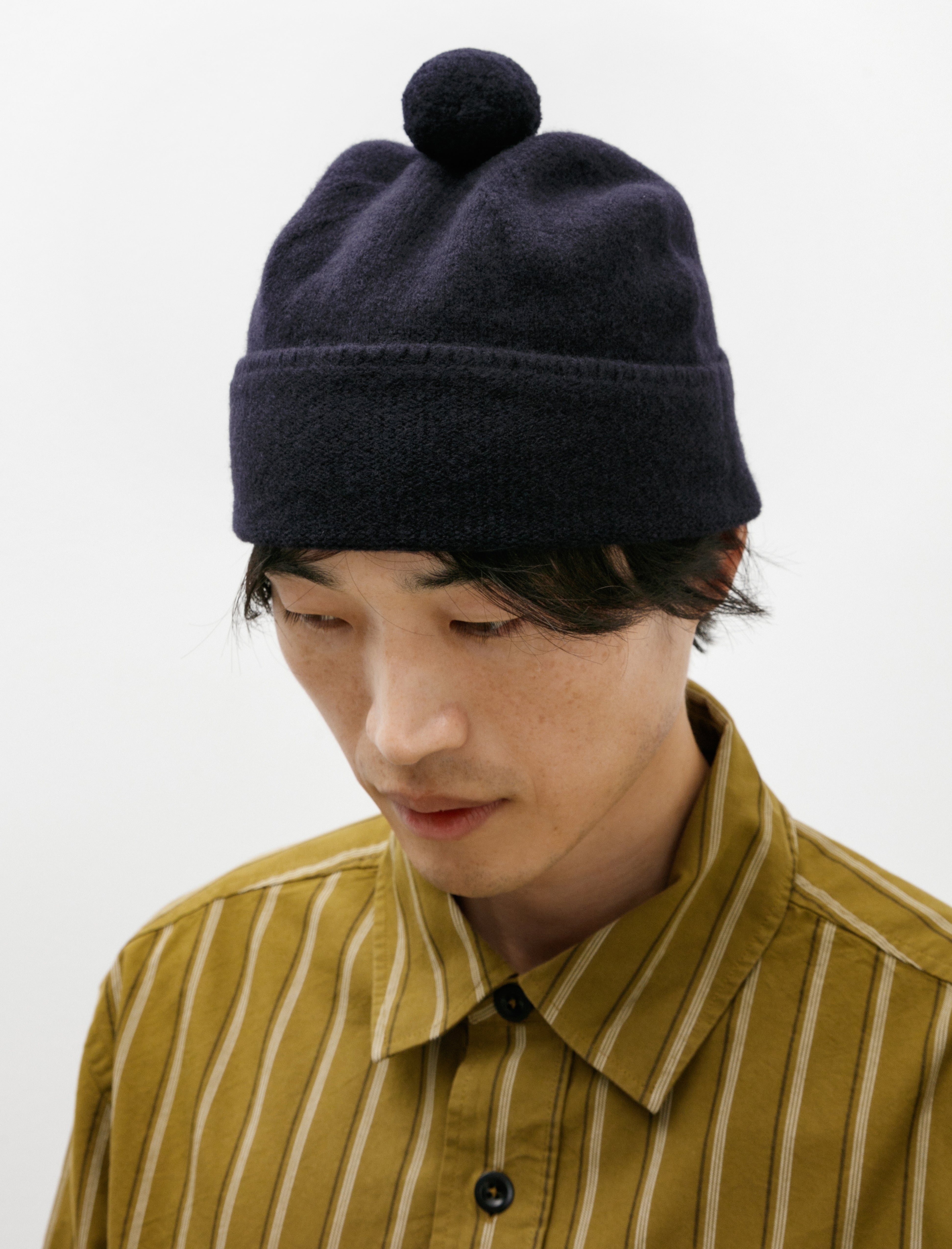 MHL Felted Hat Lambswool Navy