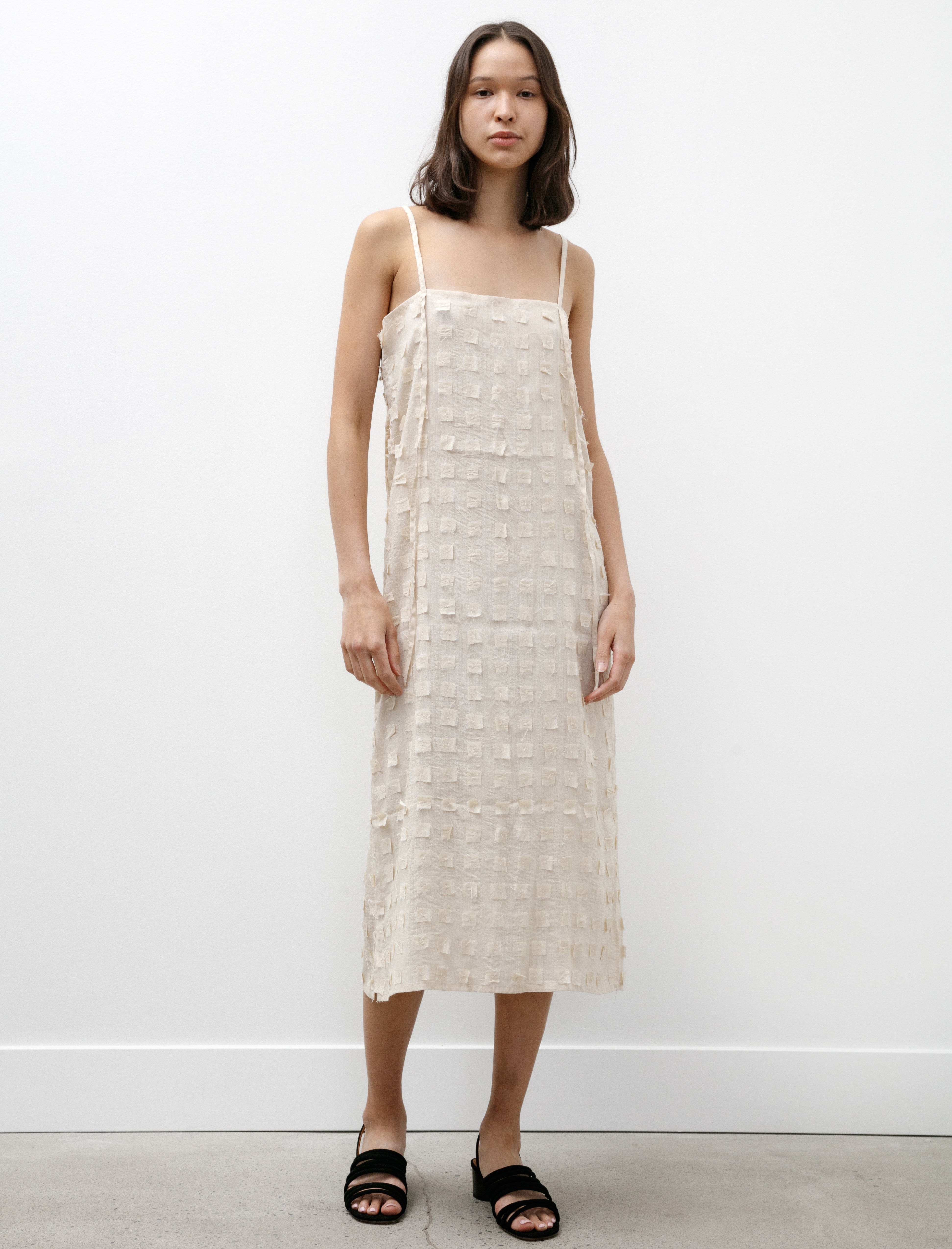 Azur Muga Silk Off-Cuts Dress Undyed