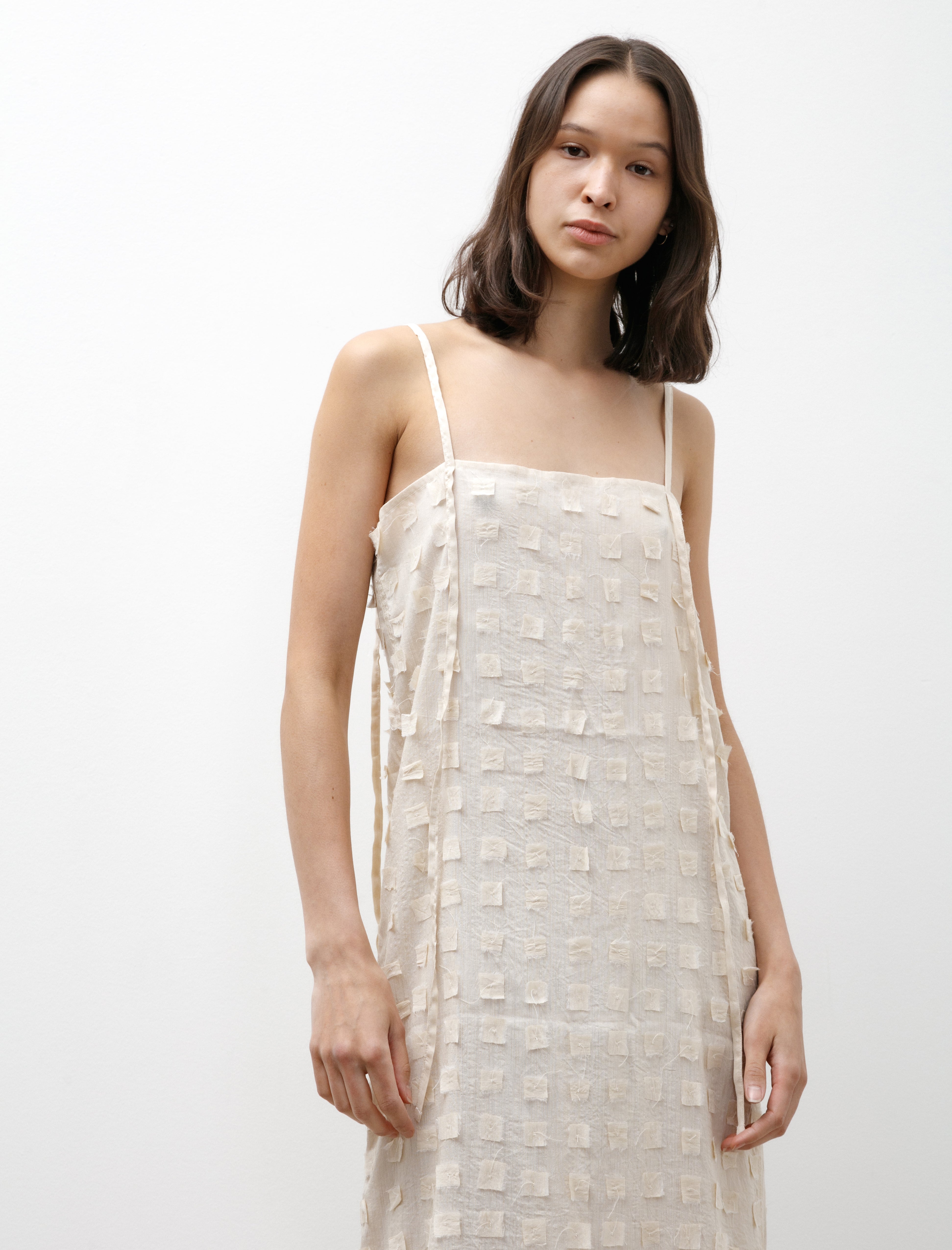 Azur Muga Silk Off-Cuts Dress Undyed