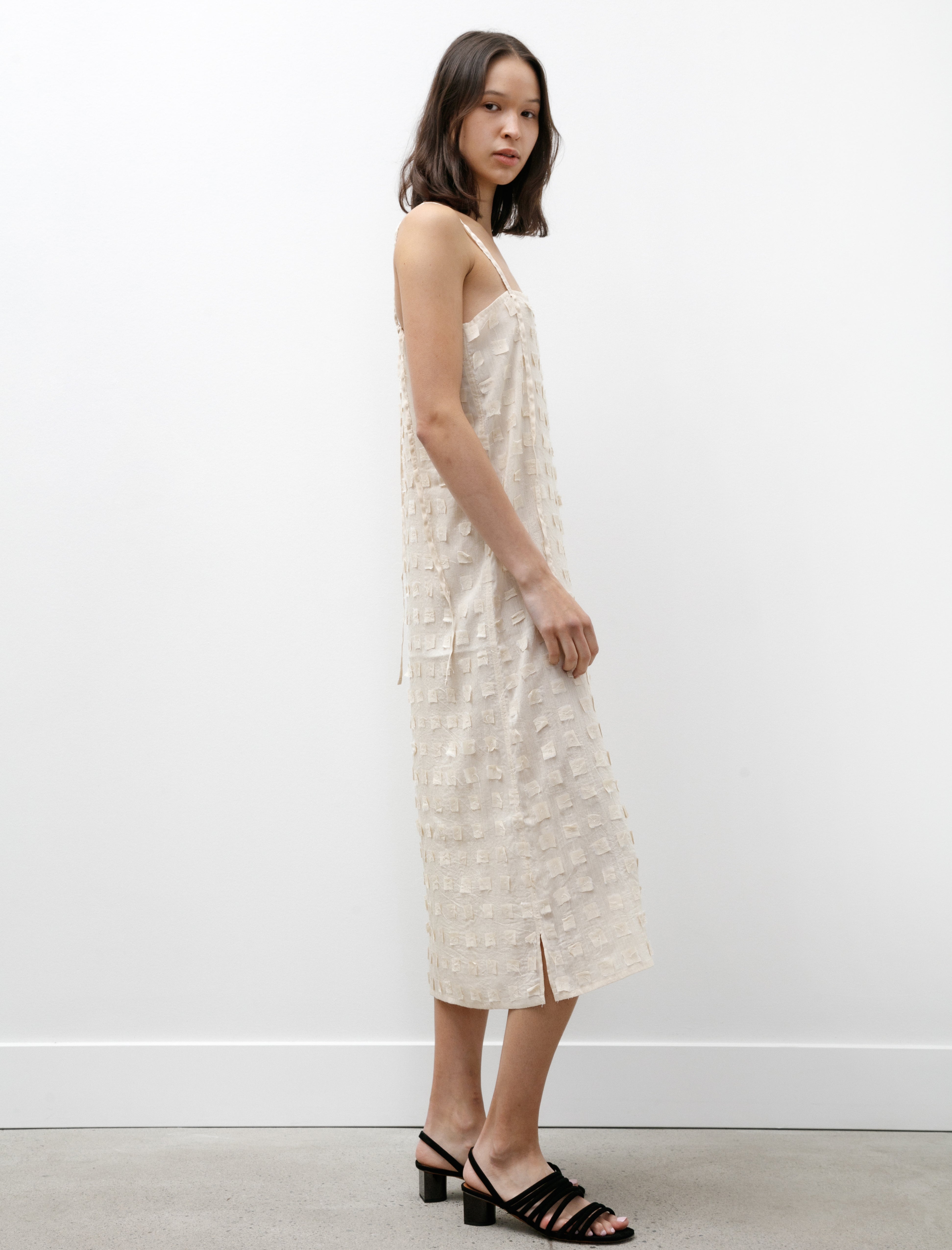 Azur Muga Silk Off-Cuts Dress Undyed