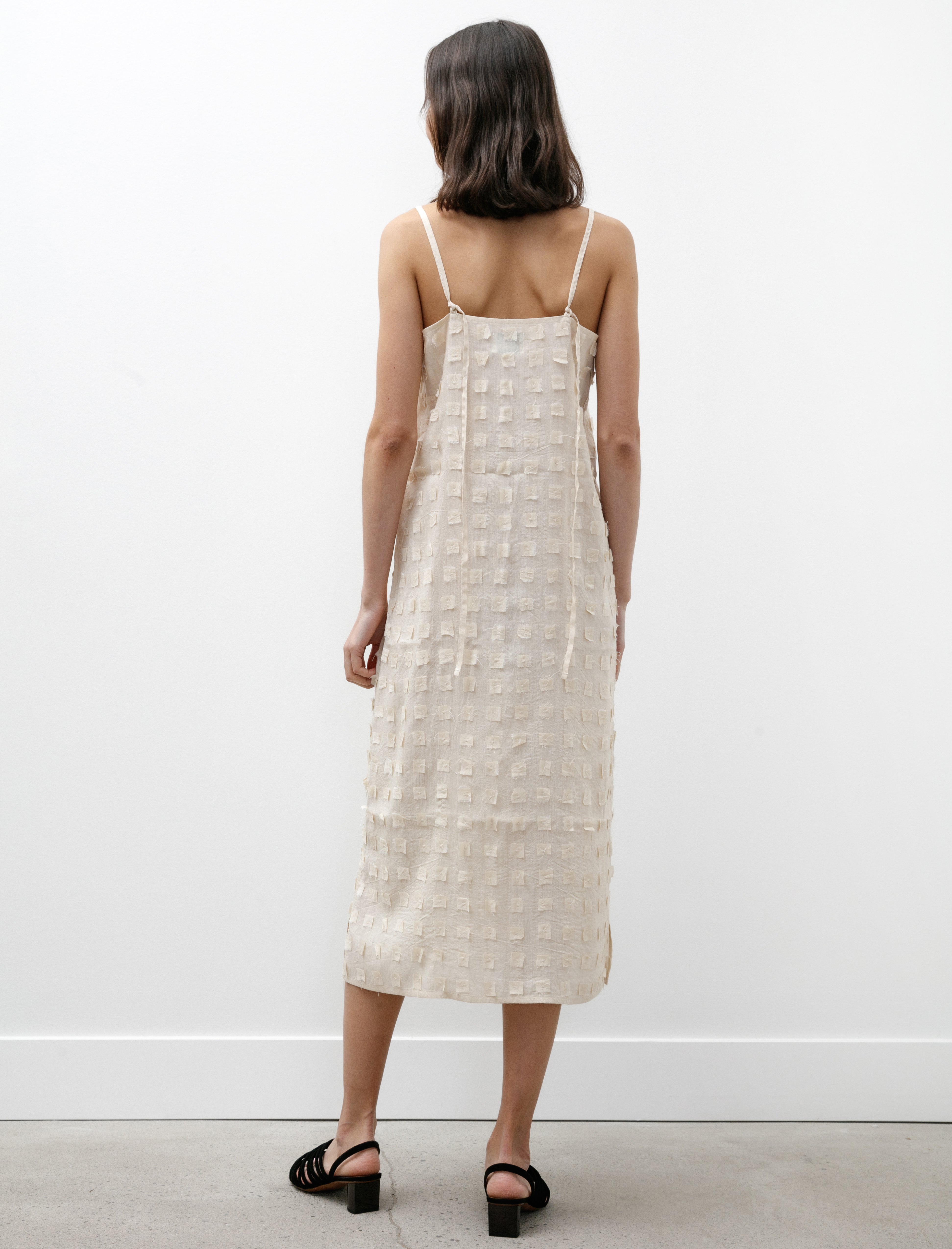 Azur Muga Silk Off-Cuts Dress Undyed