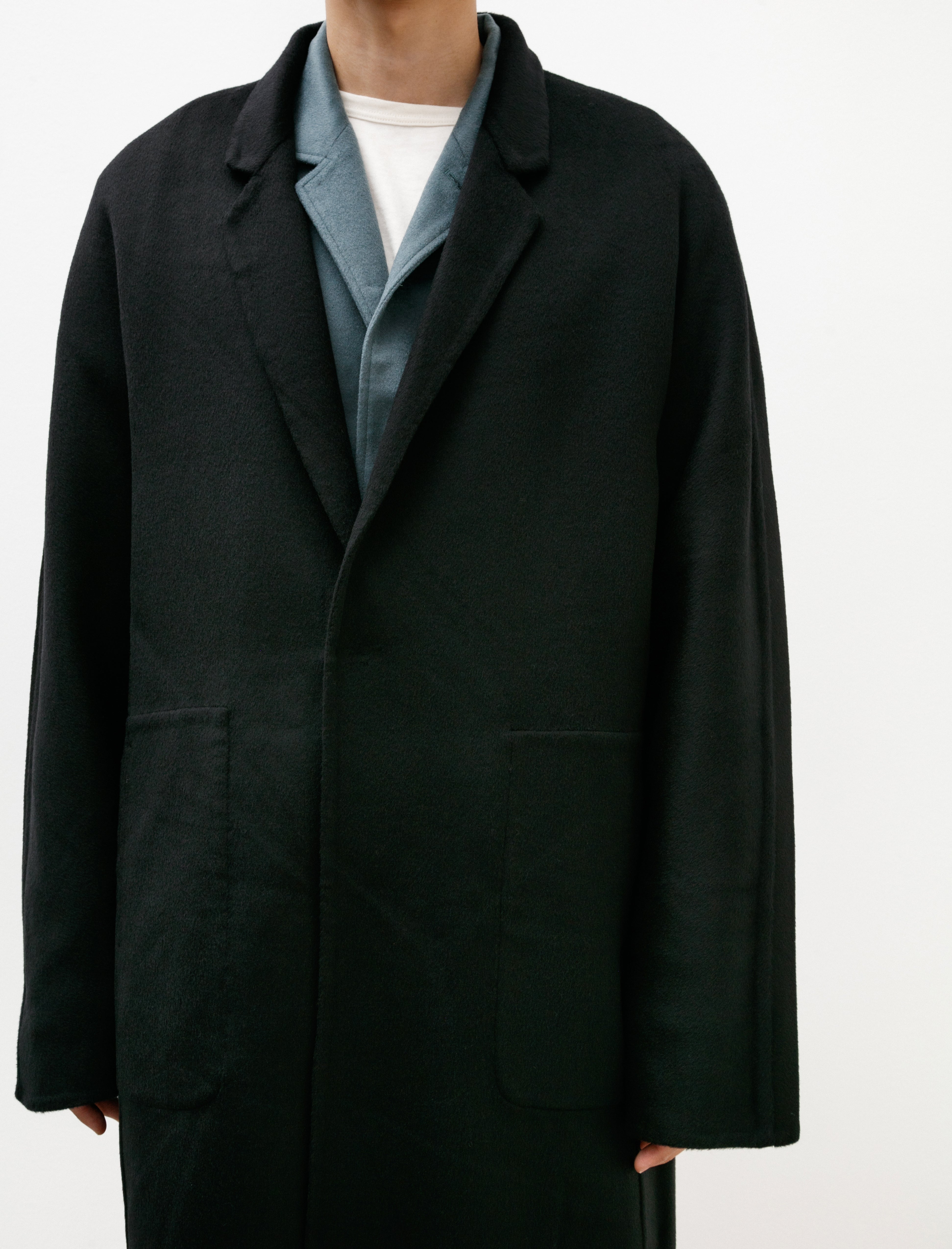 Seya Double Face Chris Half Coat Black