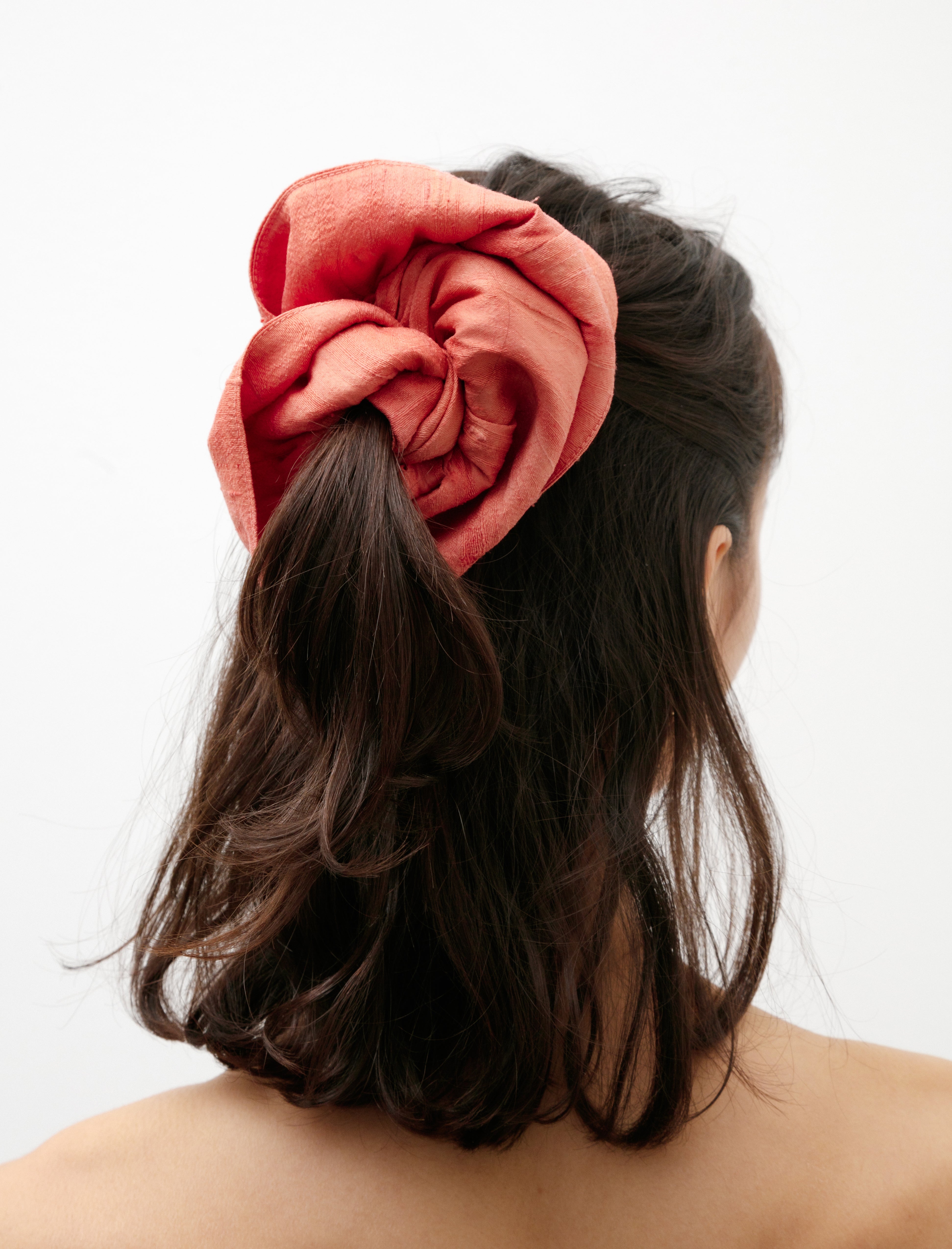 Raw Silk Scrunchie