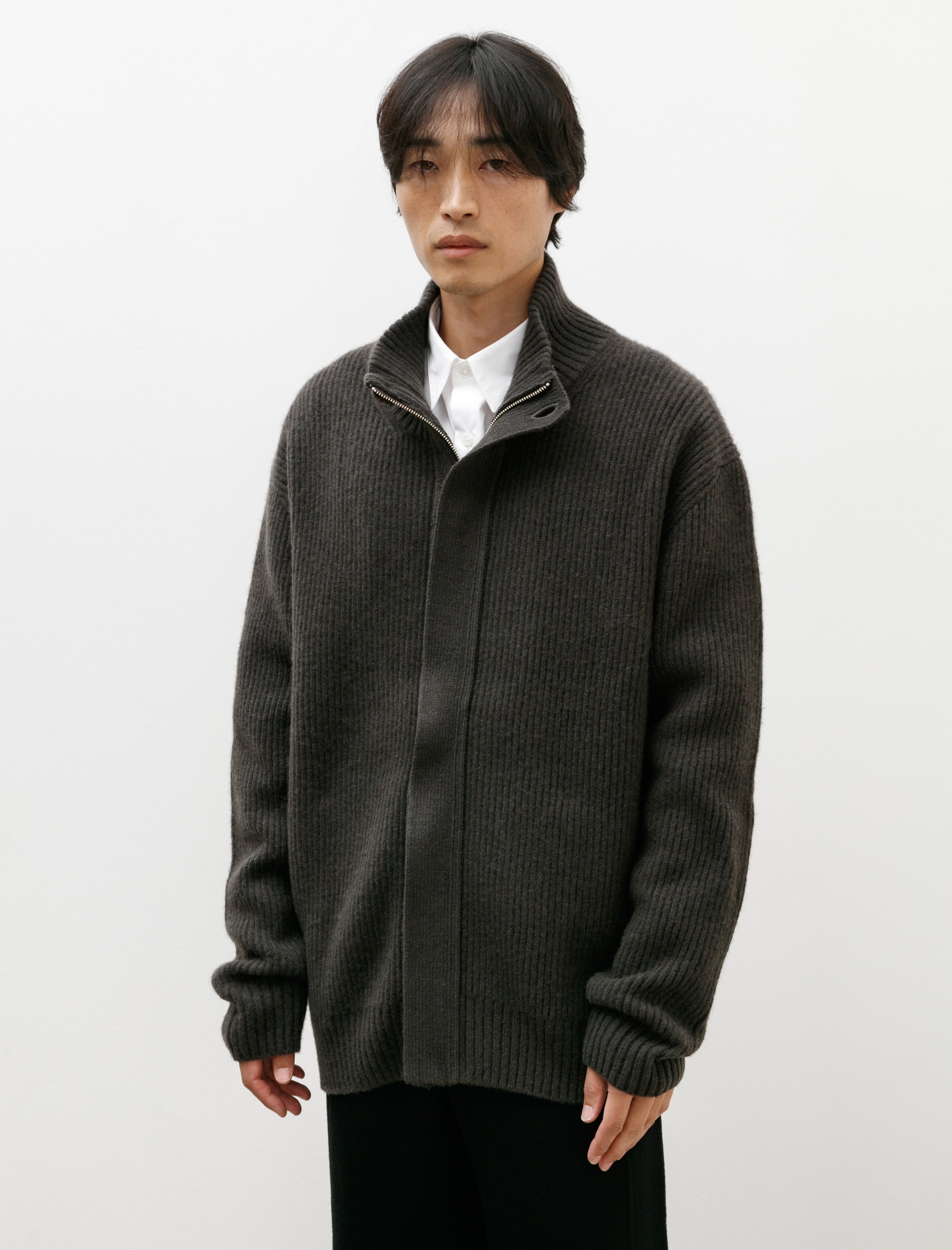 Seya Cloud Knit Blouson Yak Crimson Grey