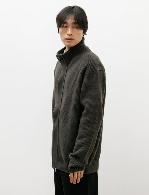 Seya Cloud Knit Blouson Yak Crimson Grey