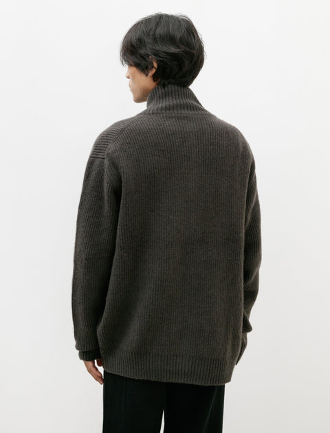 Seya Cloud Knit Blouson Yak Crimson Grey