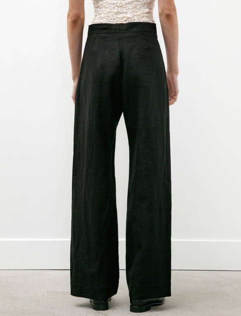 Bode Linen Sailor Trousers Black