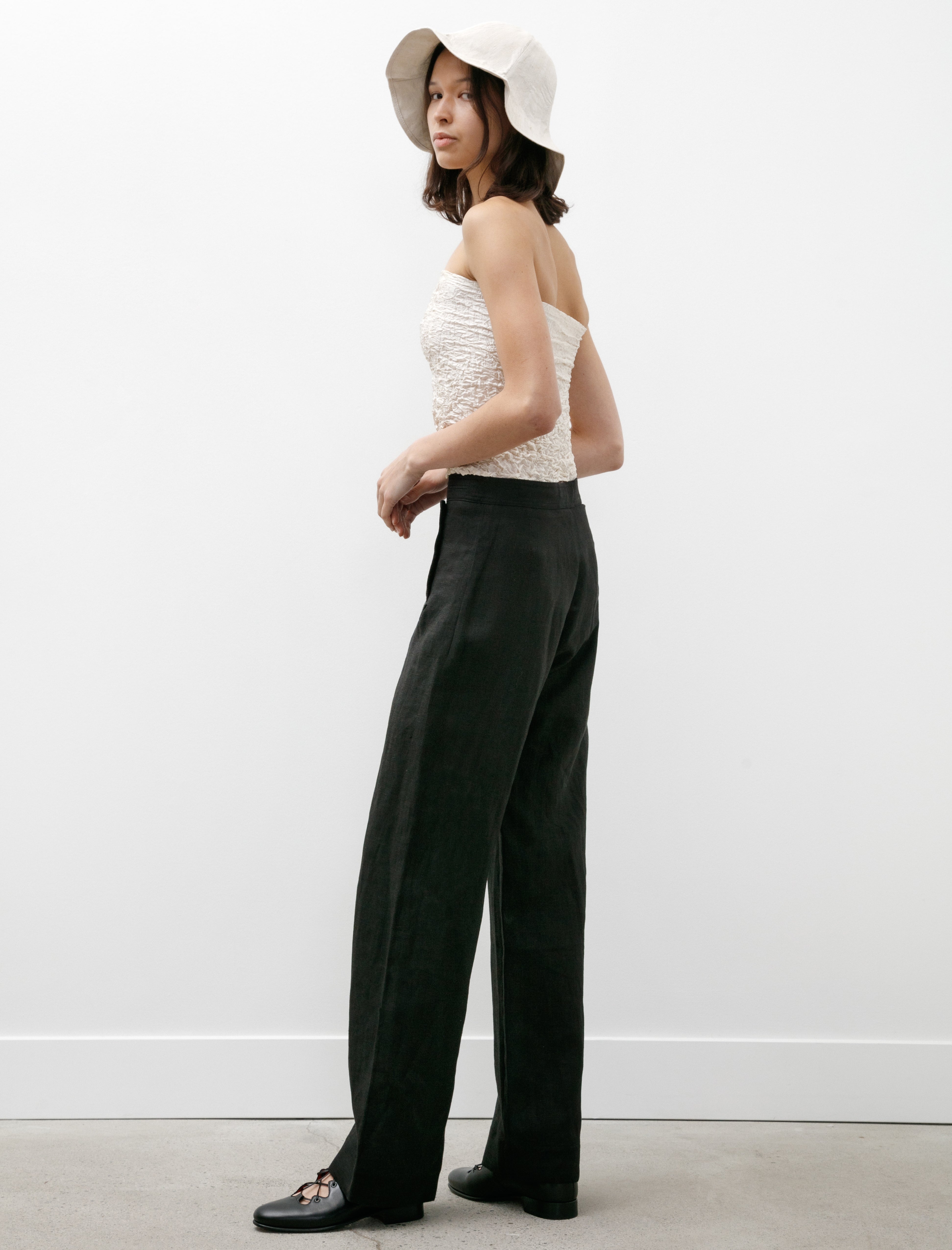 Bode Linen Sailor Trousers Black