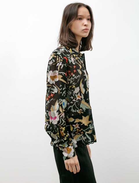 Bode Heirloom Floral LS Shirt