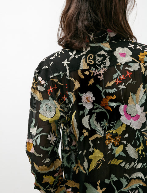 Bode Heirloom Floral LS Shirt