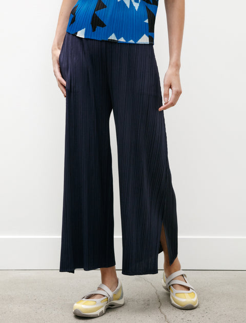 Pleats Please by Issey Miyake Monthly Colors Wide Leg Pants Dark Navy