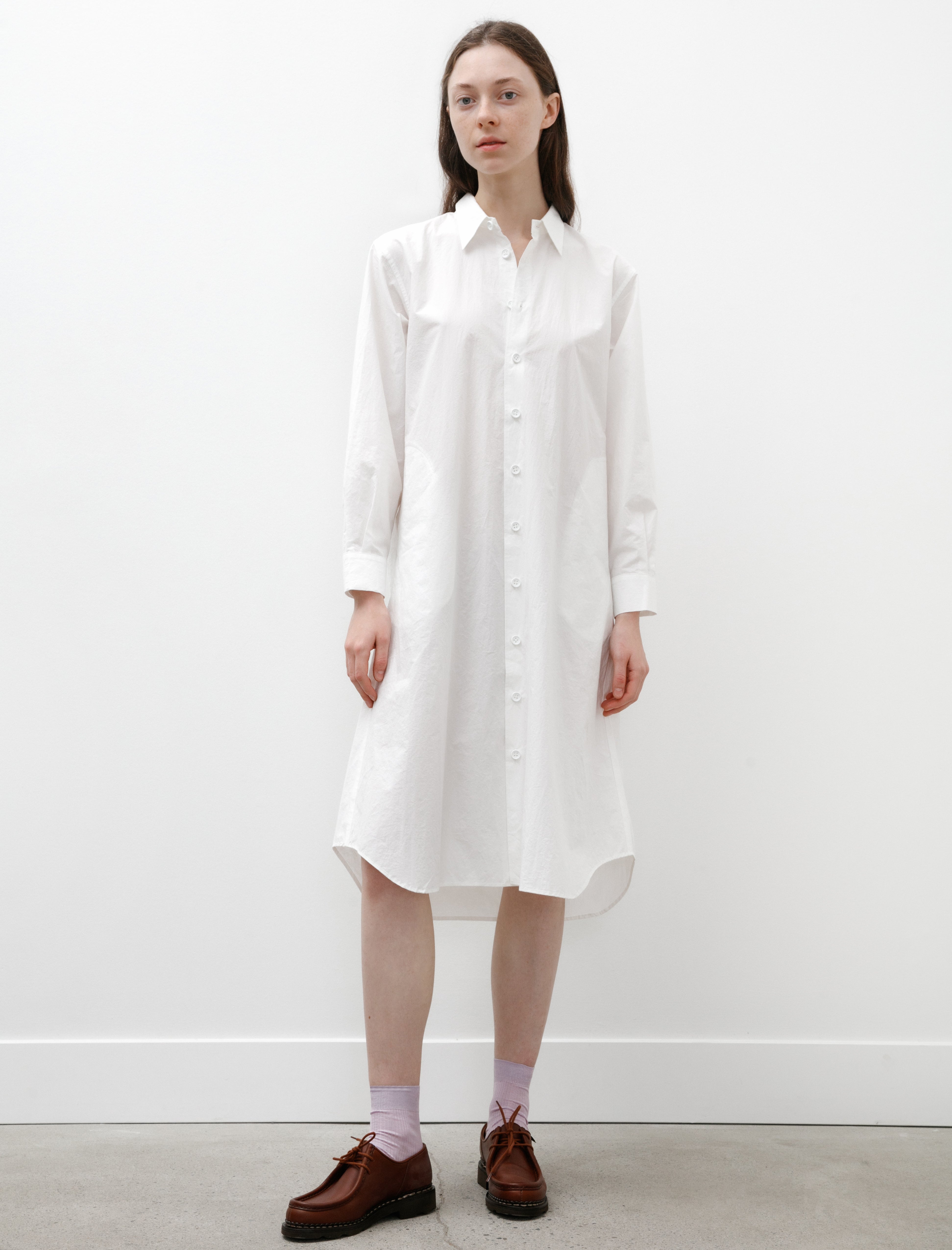 MAN-TLE W-R16A1 Shirt Dress White Summer