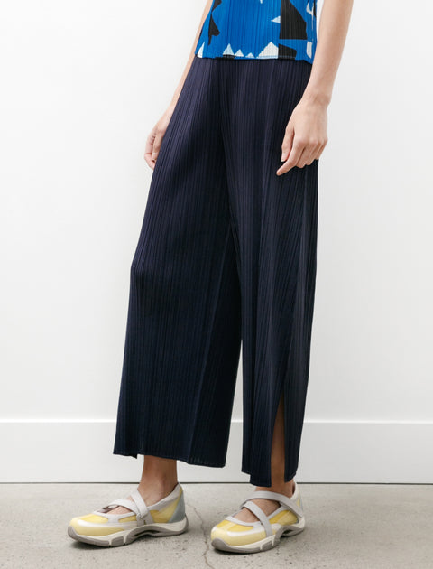 Pleats Please by Issey Miyake Monthly Colors Wide Leg Pants Dark Navy