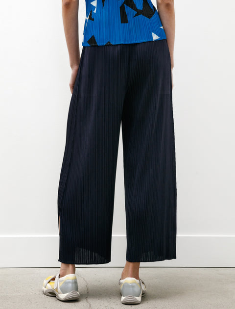 Pleats Please by Issey Miyake Monthly Colors Wide Leg Pants Dark Navy