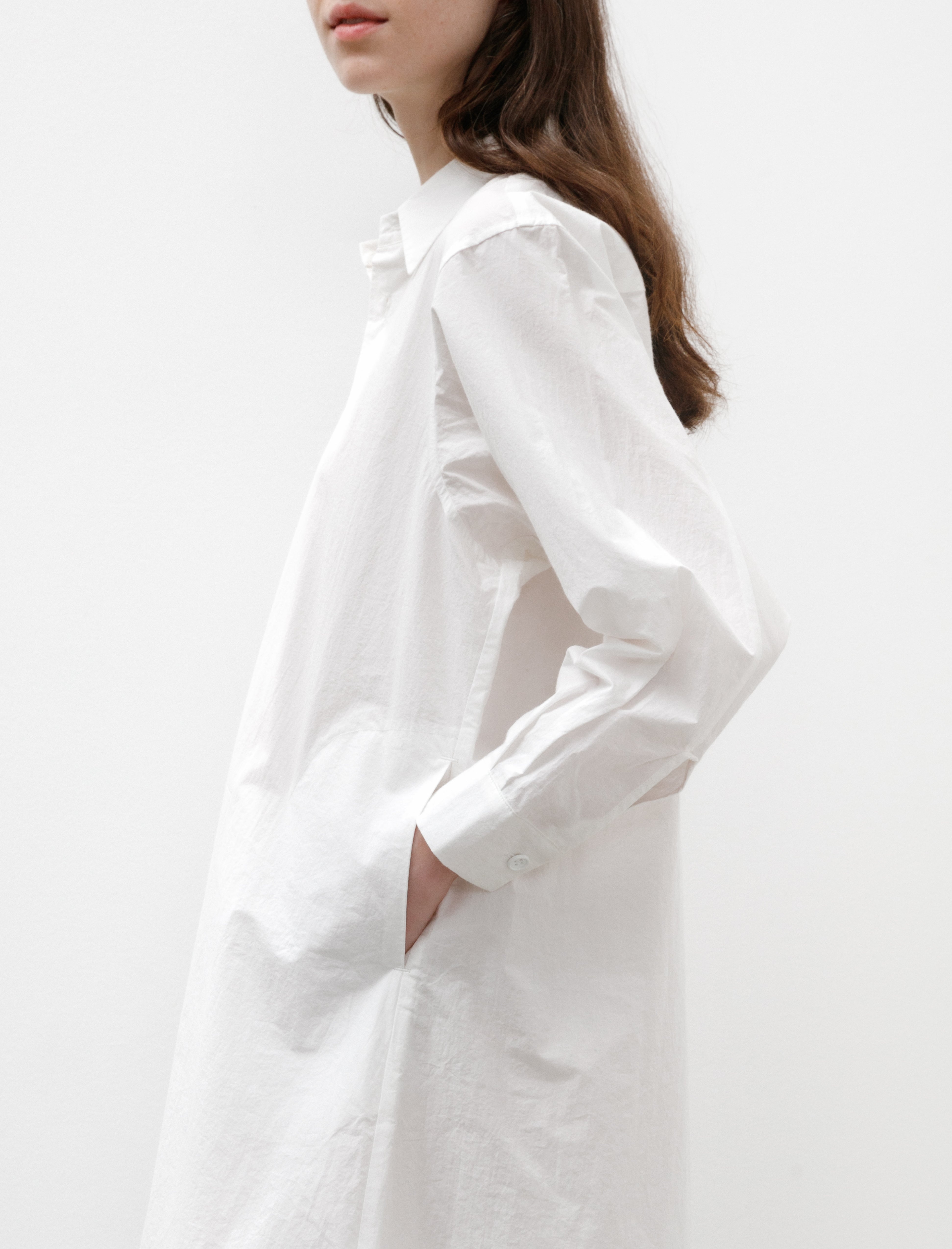 MAN-TLE W-R16A1 Shirt Dress White Summer