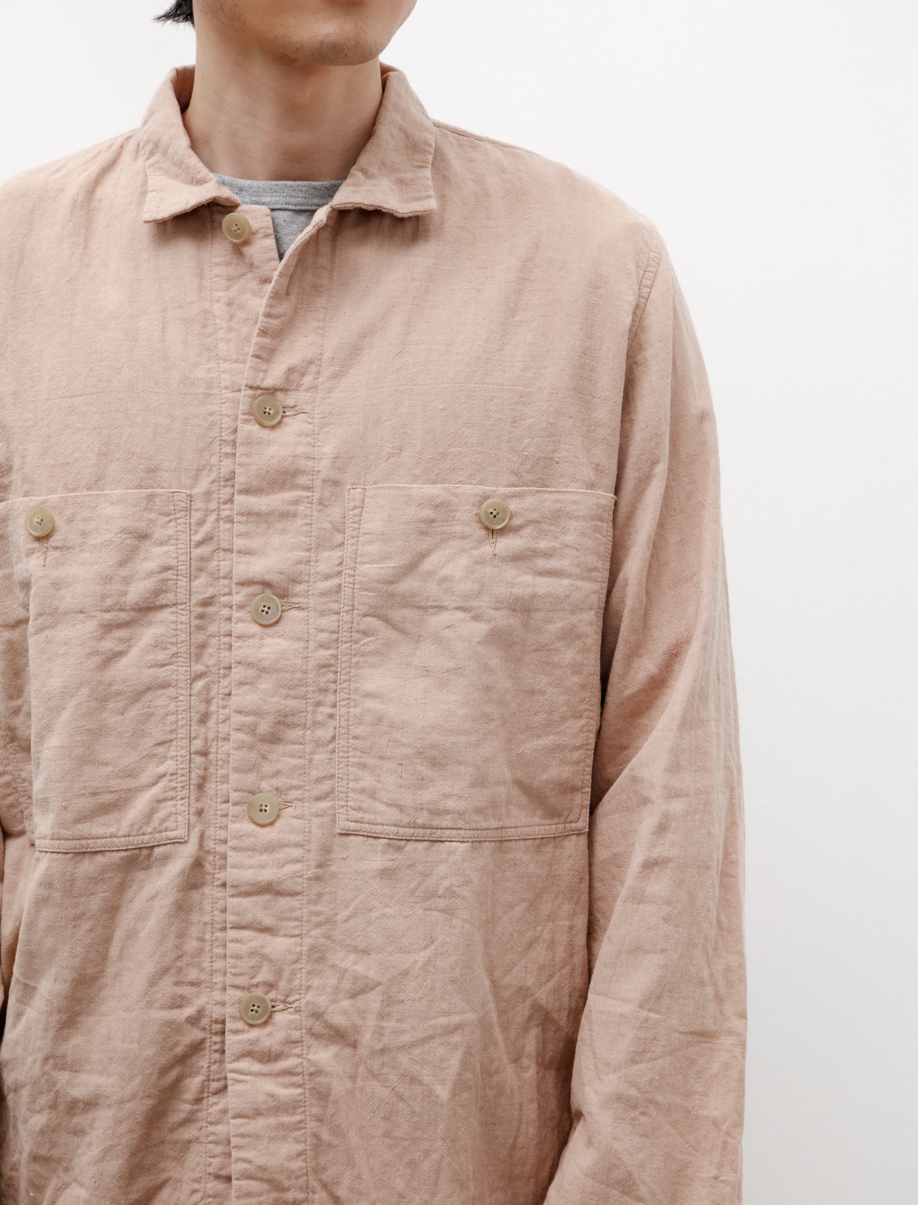 Oliver Church Industrial Over Shirt Handwoven Indigo Cotton Lined