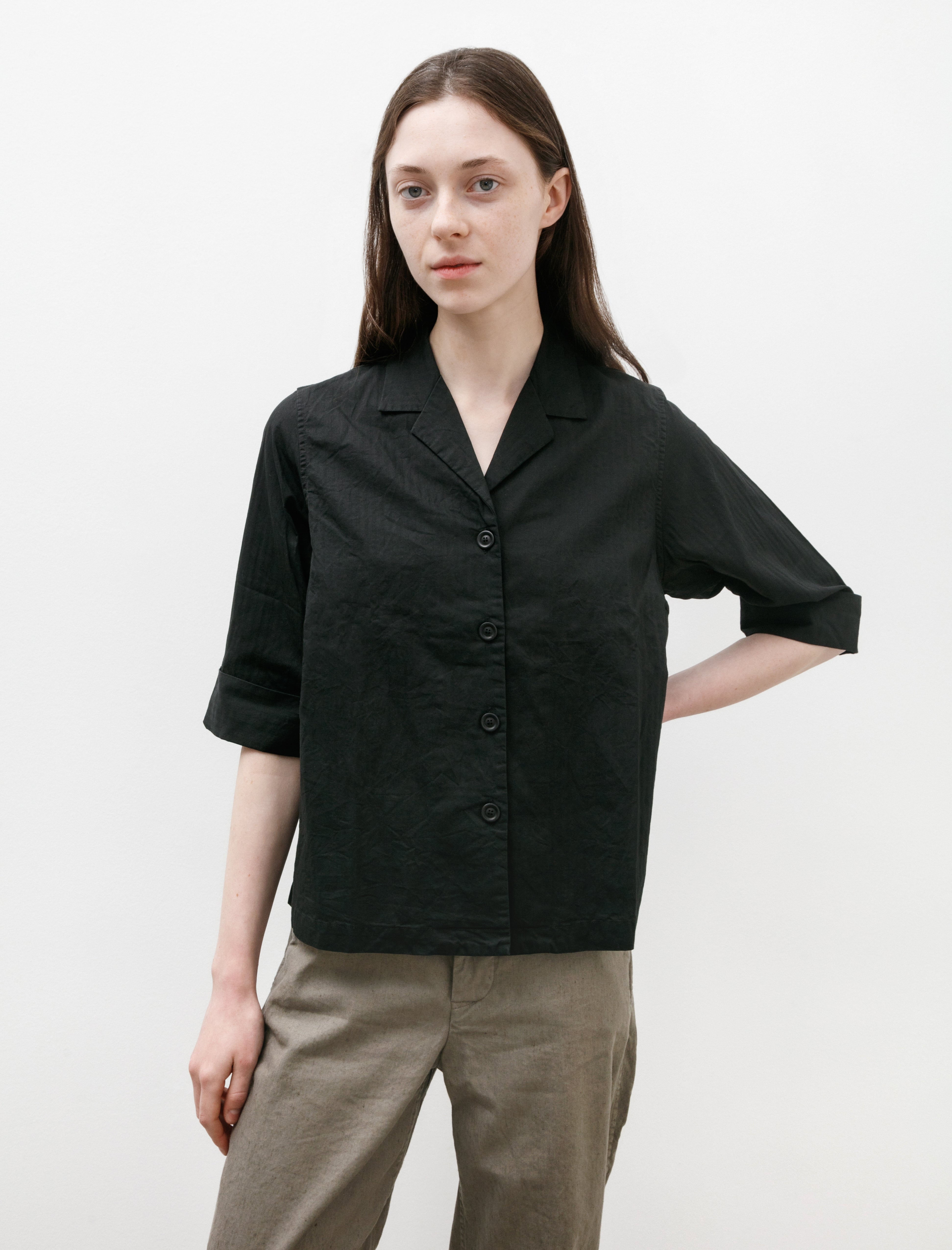 Casey Casey Officine Shirt Waxy Black