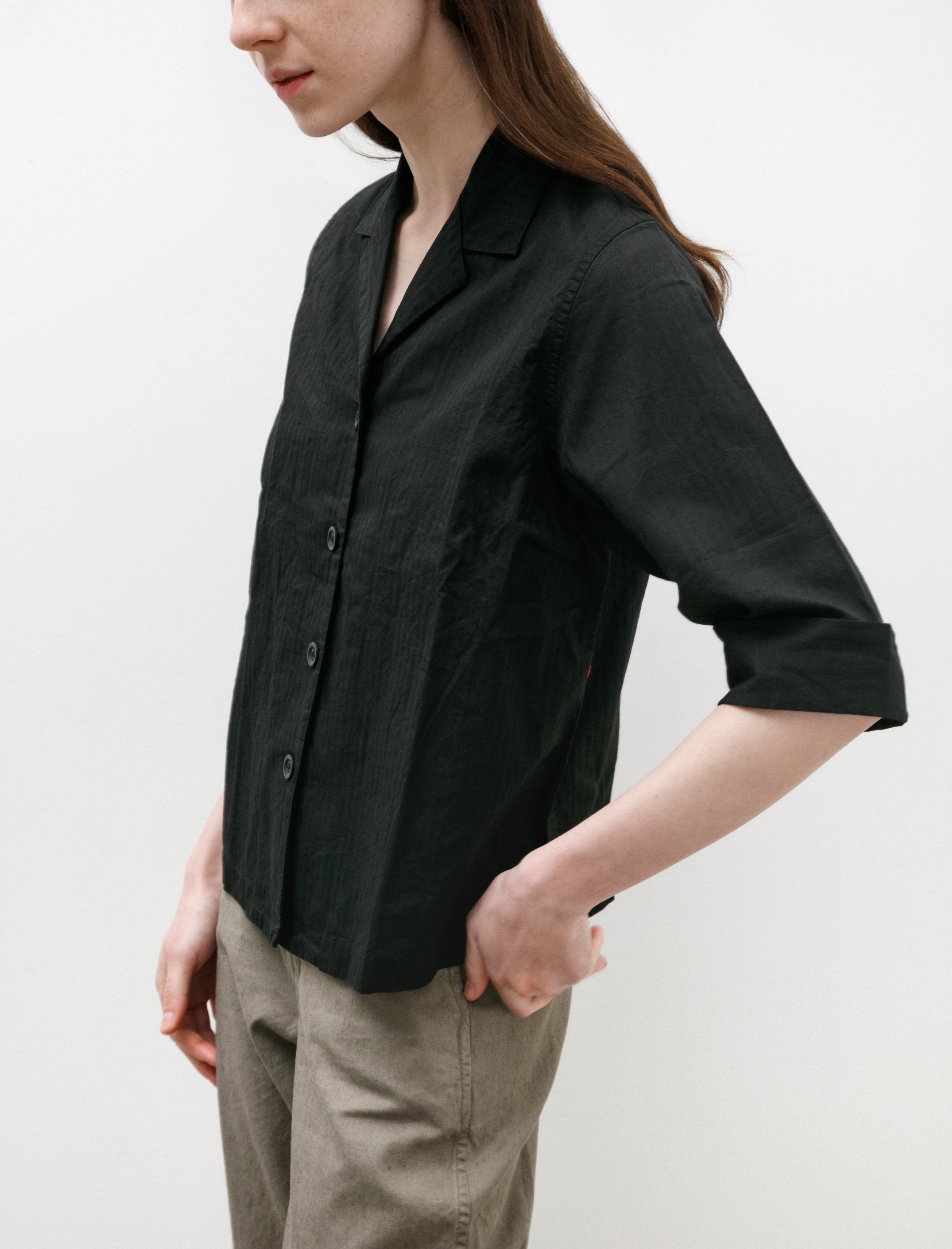 Casey Casey Officine Shirt Waxy Black