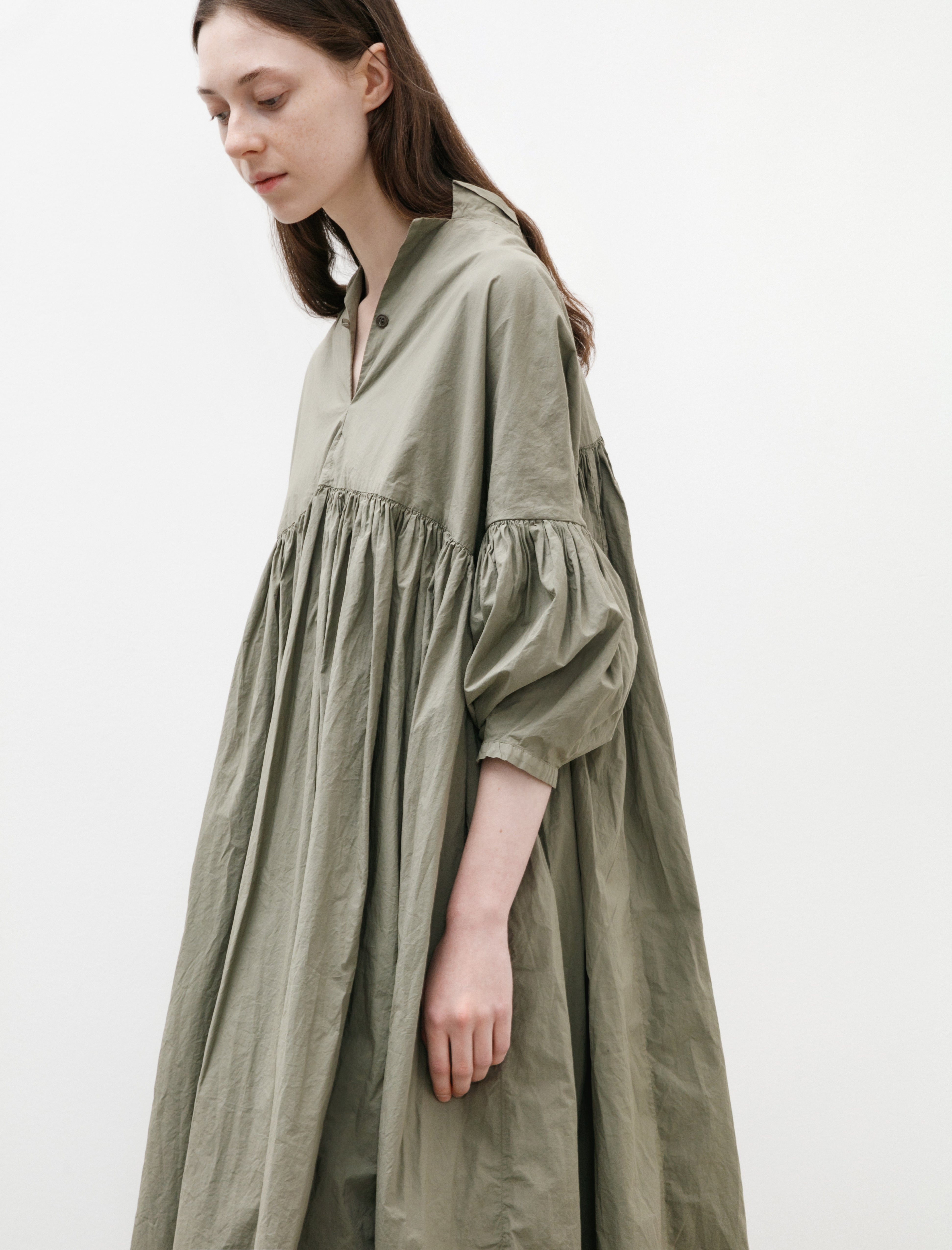 Camelia Dress Light Cotton Khaki