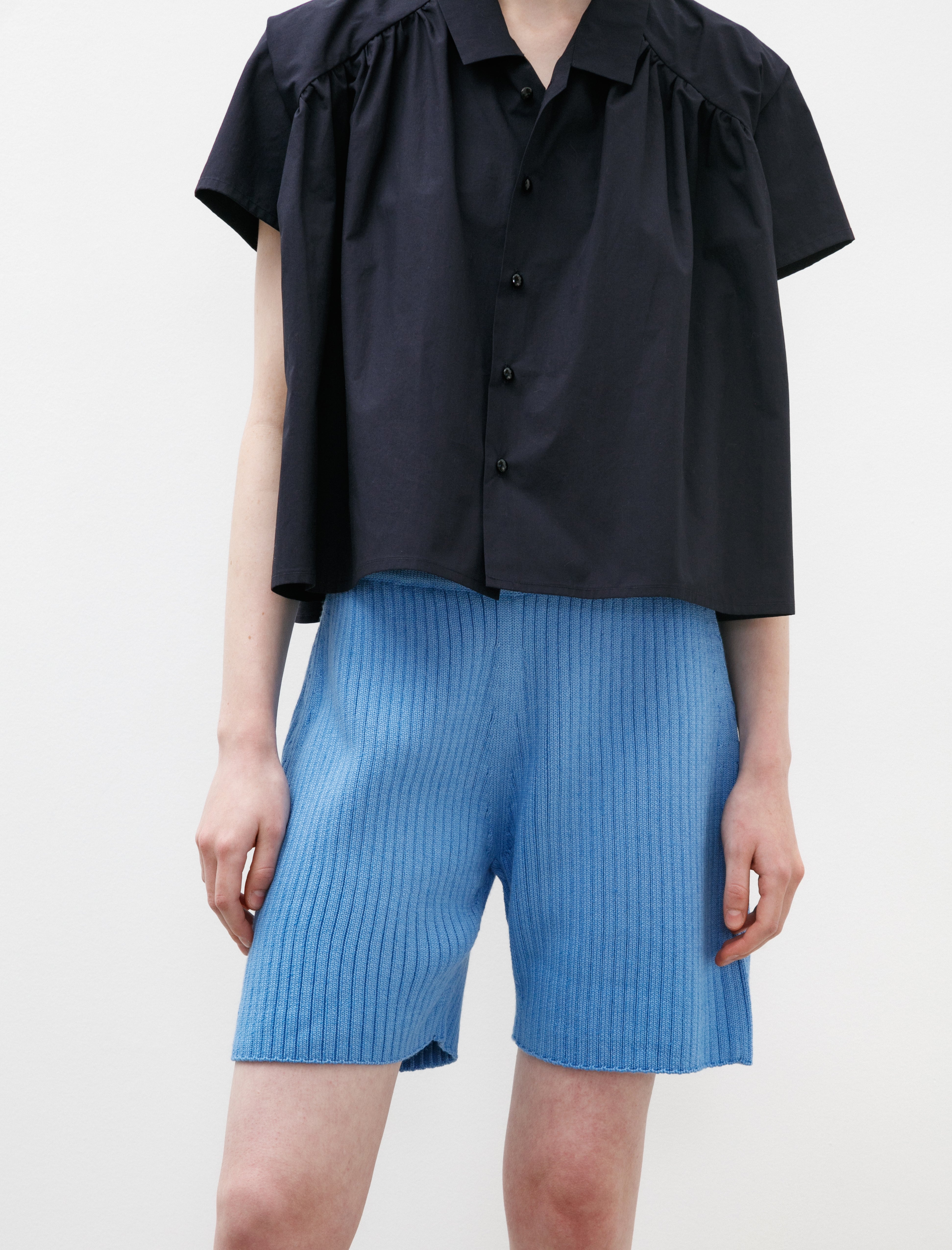 Eleph Rib Shorts Blue