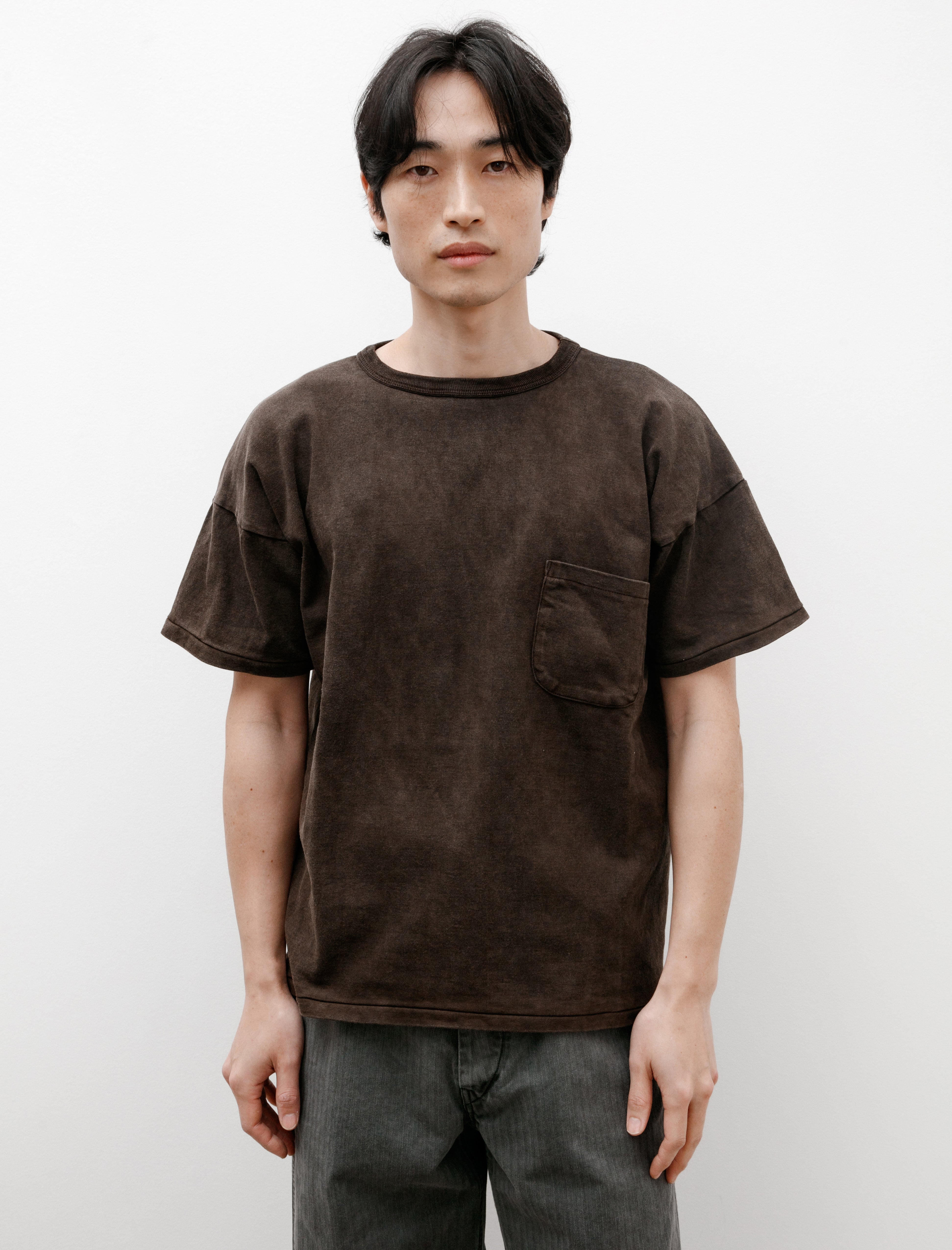 Taiga Takahashi Lot 601 Tee Shirt Mud Dyed Brown