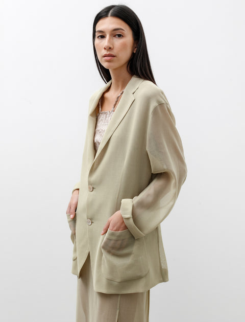 Auralee Wool Recycle Polyester Leno Sheer Jacket – Neighbour