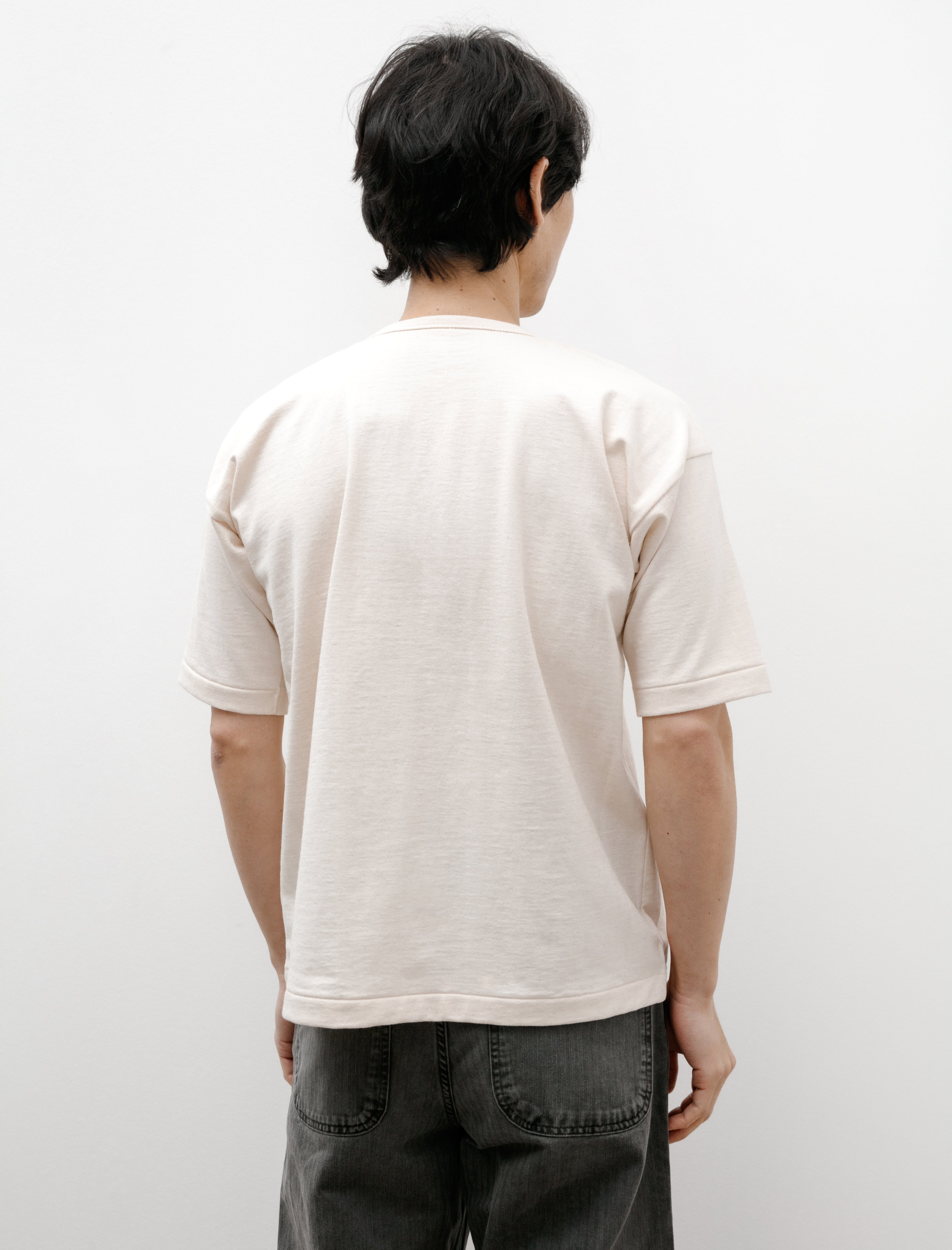 Taiga Takahashi Lot 613 Henry Neck Shirt Ivory