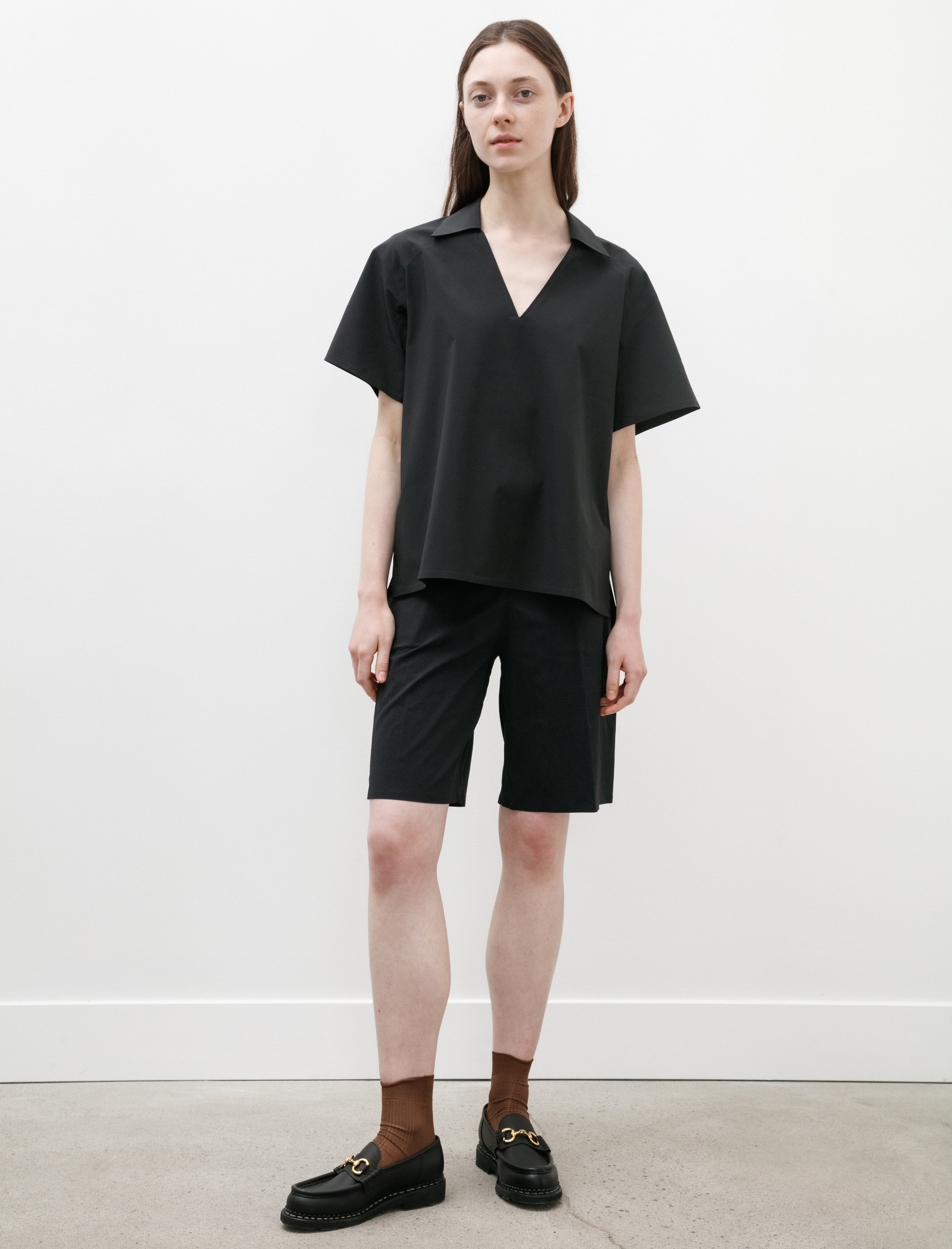 Veilance Eave V-Neck Shirt Black