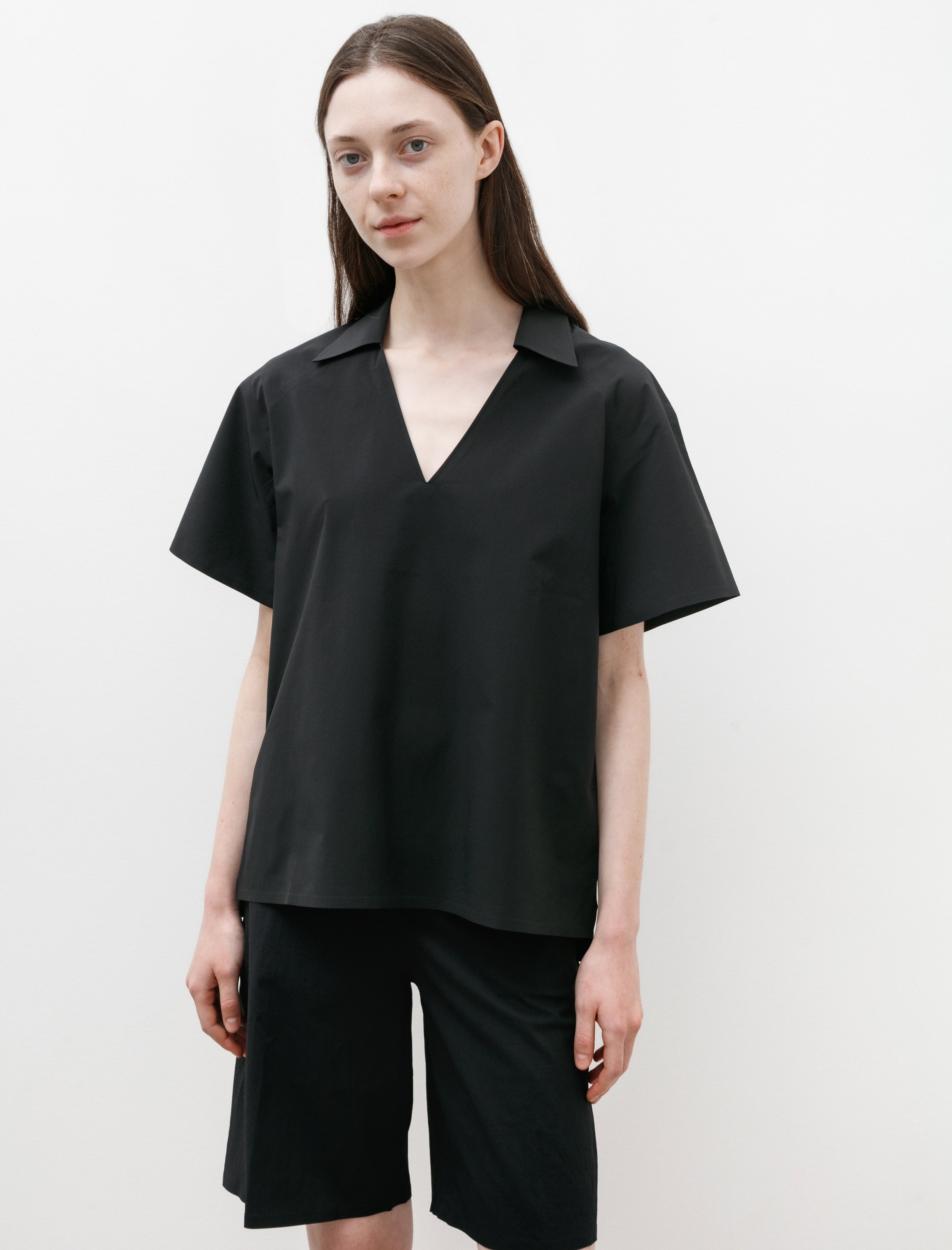 Veilance Eave V-Neck Shirt Black