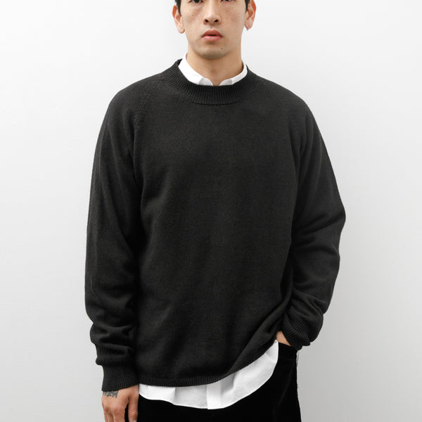 Margaret Howell MHL Crewneck Wool Cotton Carbon – Neighbour