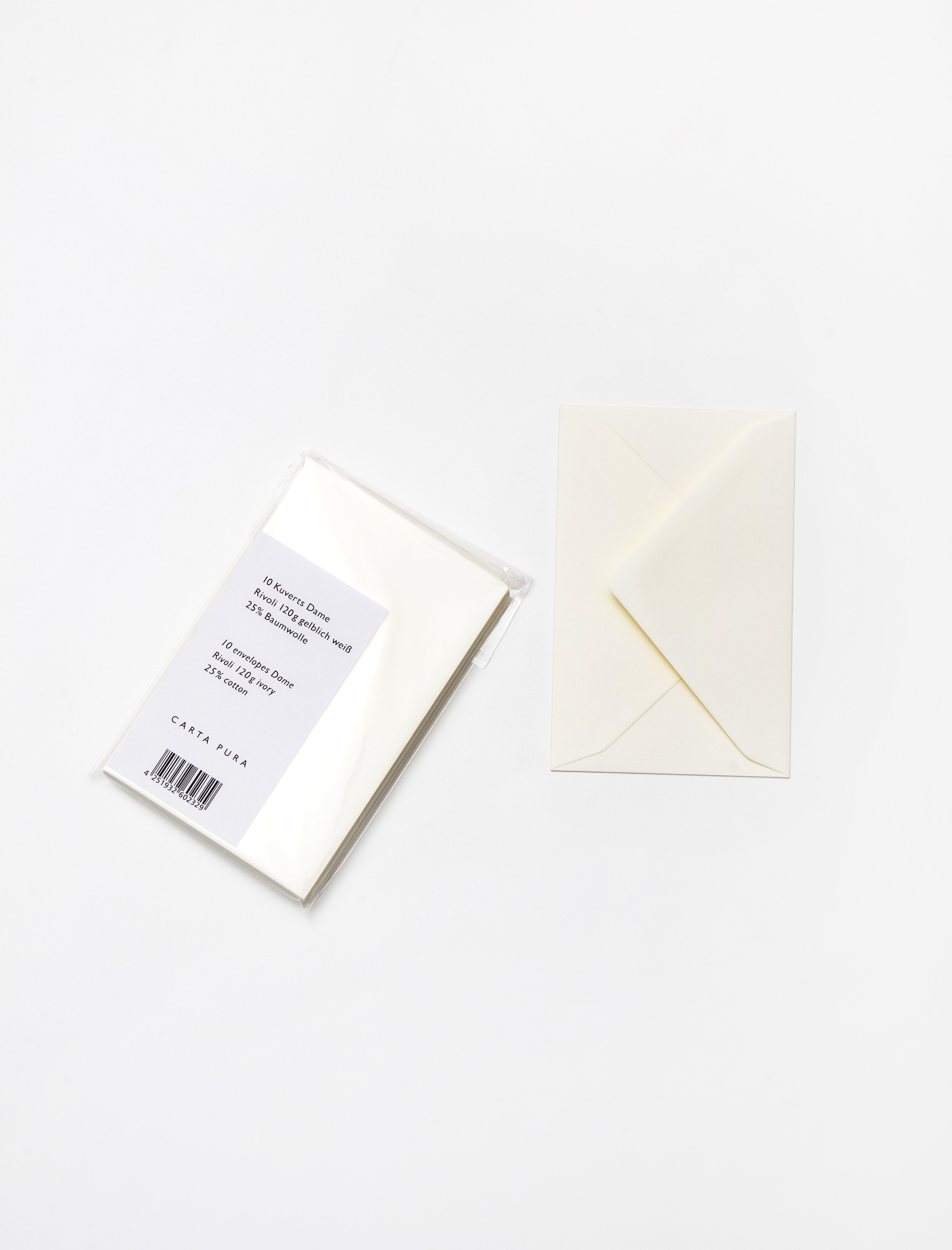 Rivoli Dame Envelopes Ivory