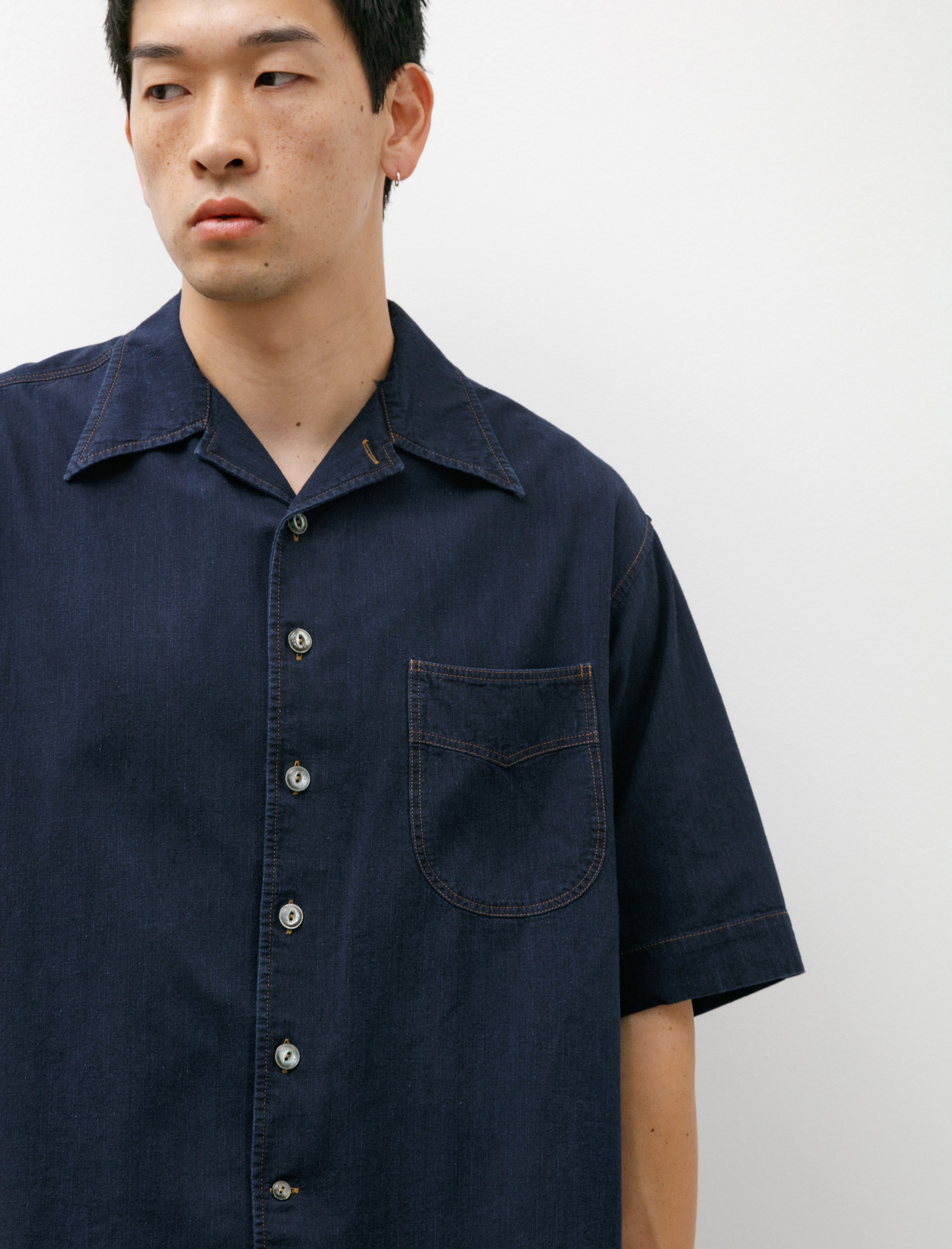 L.E.J Come Up To The Camp Shirt Indigo