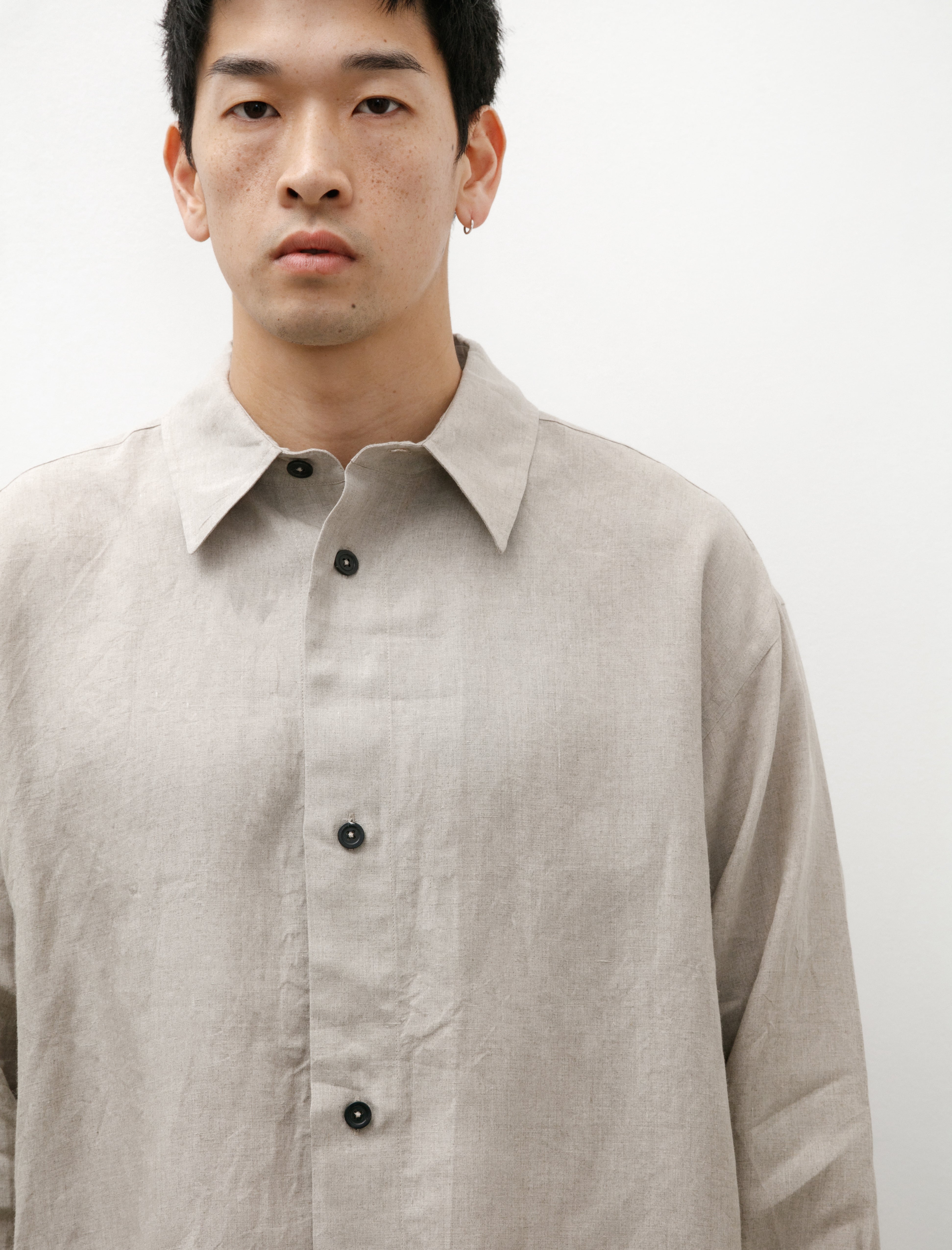 Margaret Howell Minimal Boxy Shirt Linen Natural