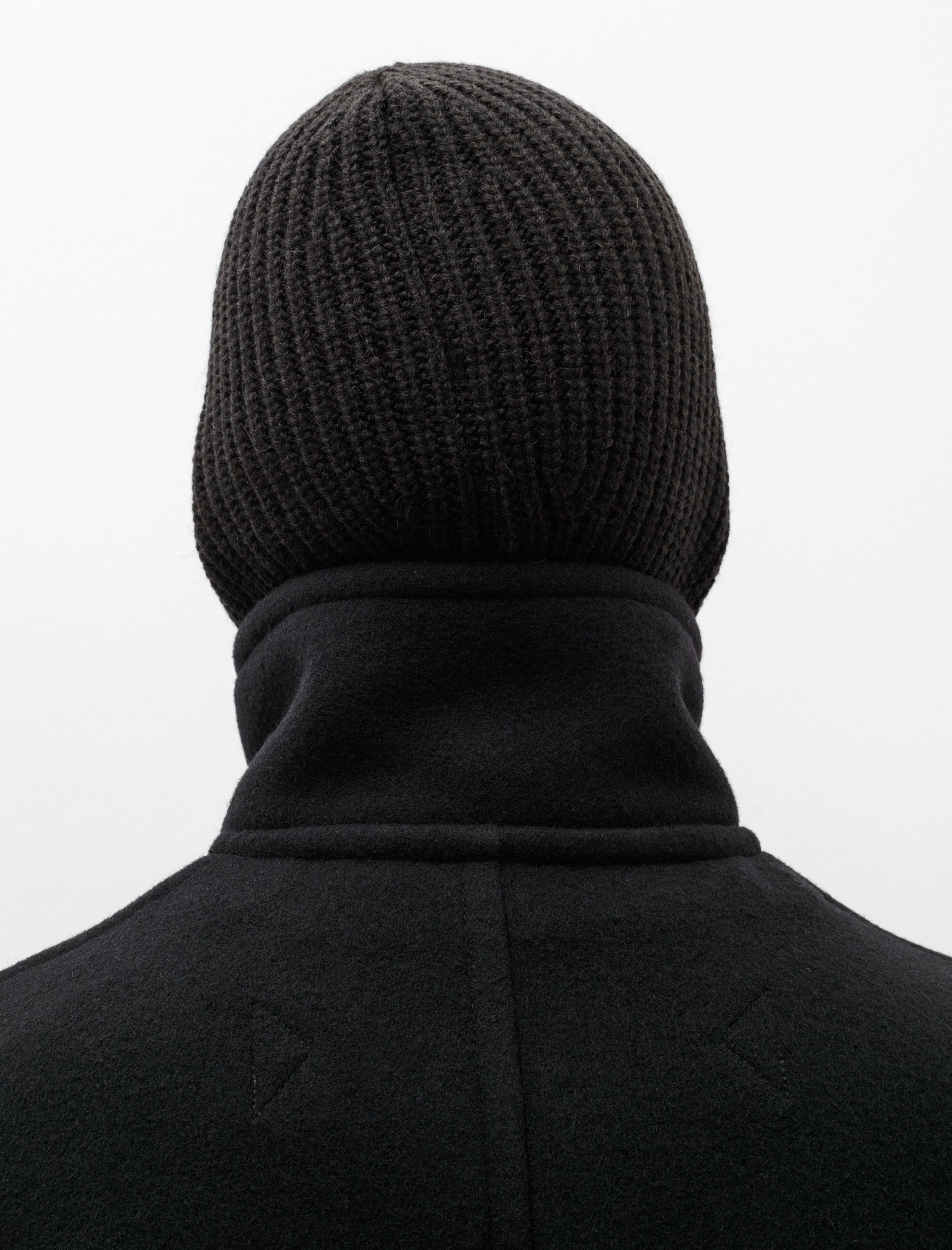 Lemaire Knitted Hood Black