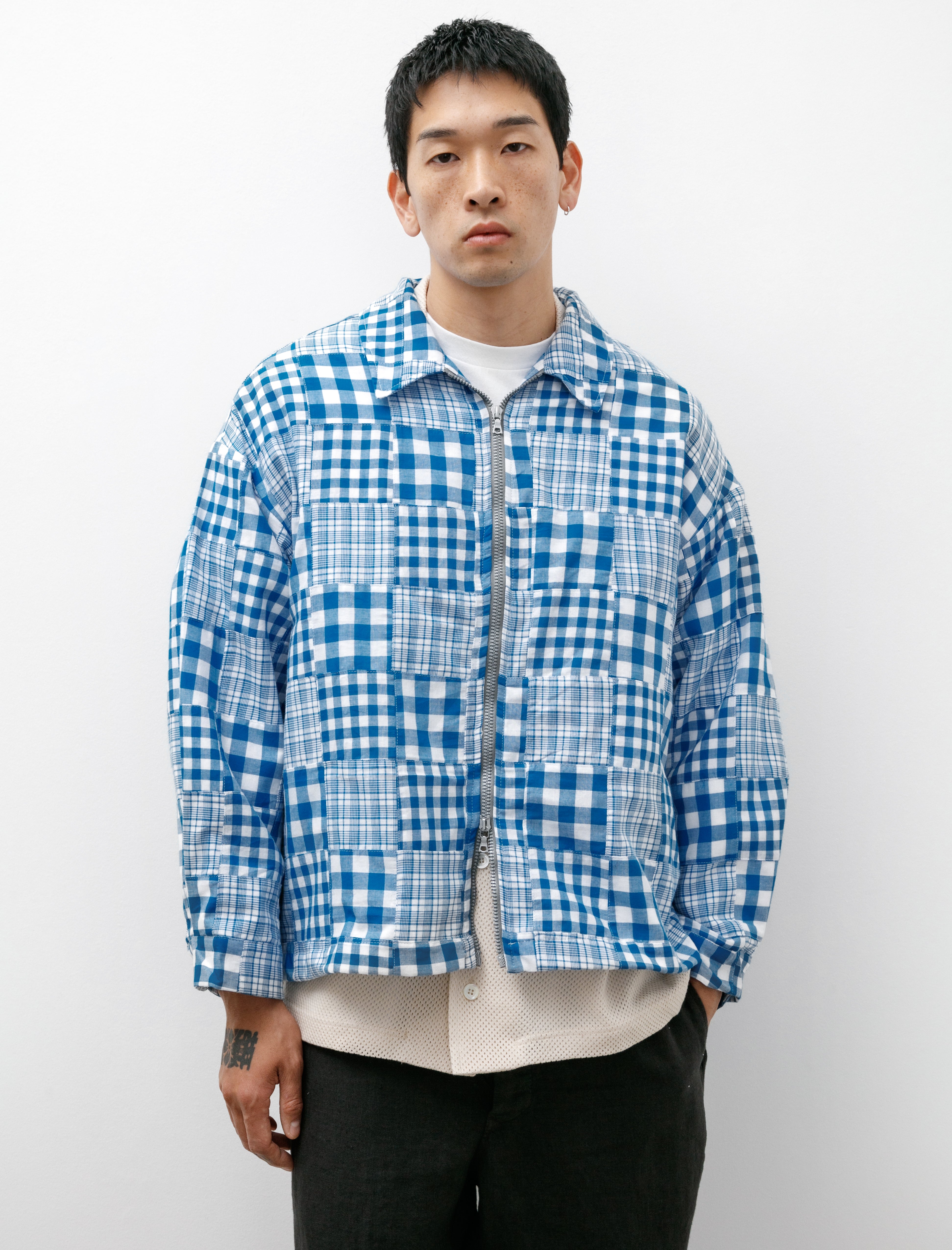 Howlin' Boxy Swing Jacket Blue Madras Patchwork