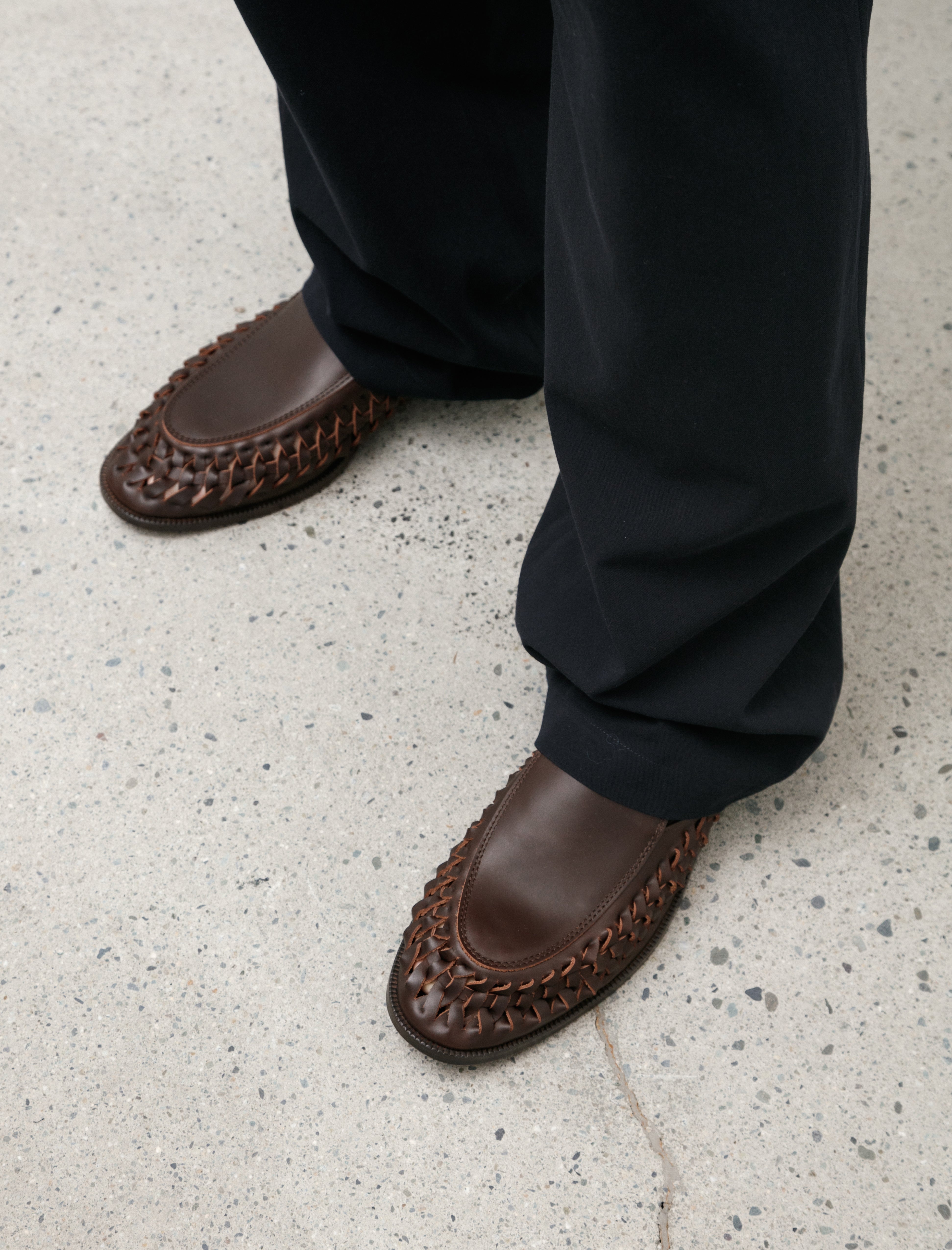 Hender Scheme Libido Slip On Dark Brown