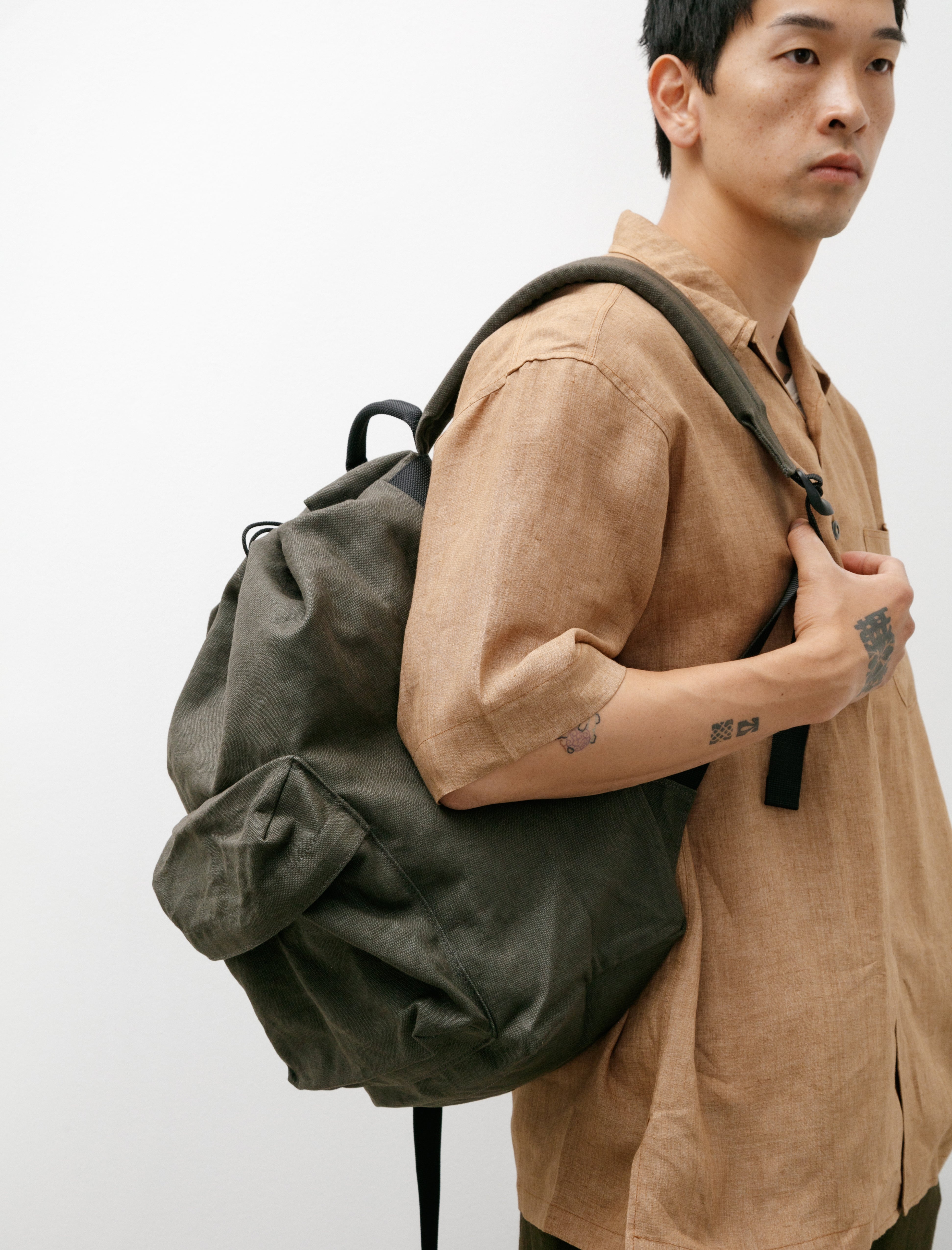 Aeta Nylon Backpack DC Medium Khaki