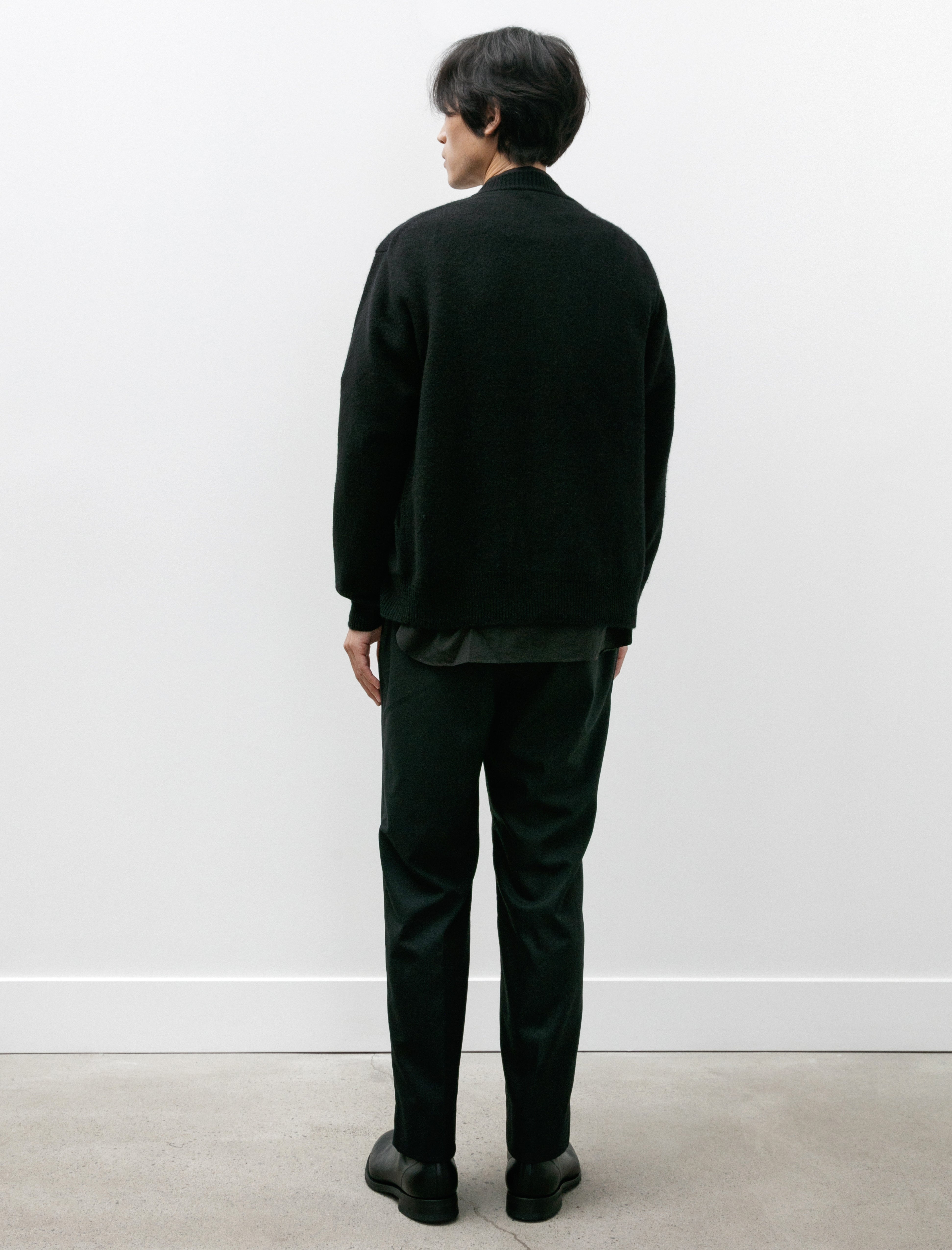 Lady White Co. x Phigvel Wool Cashmere Workaday Trouser Black