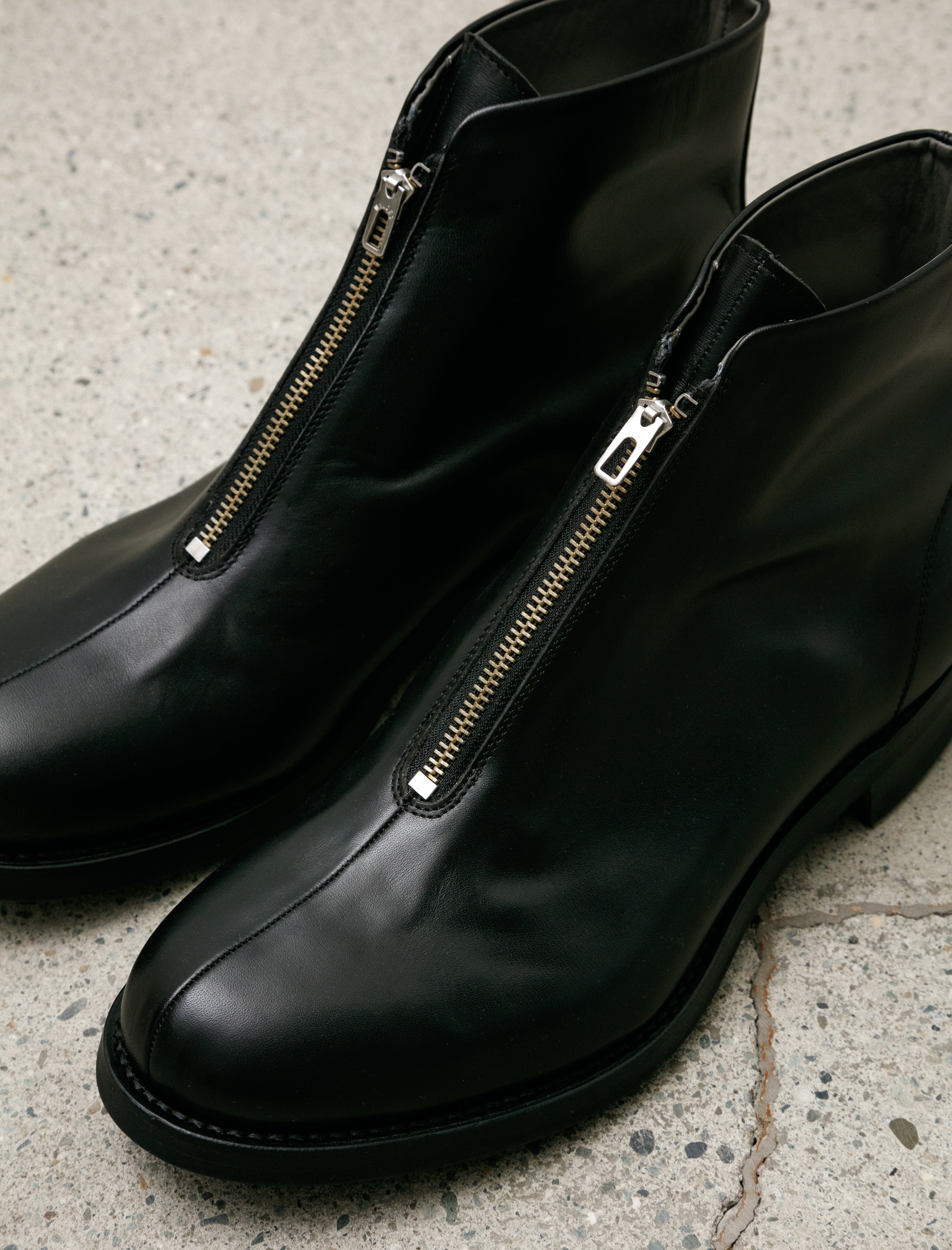 Lady White Co. x Phigvel Aviator Zip Boots Calfskin Black